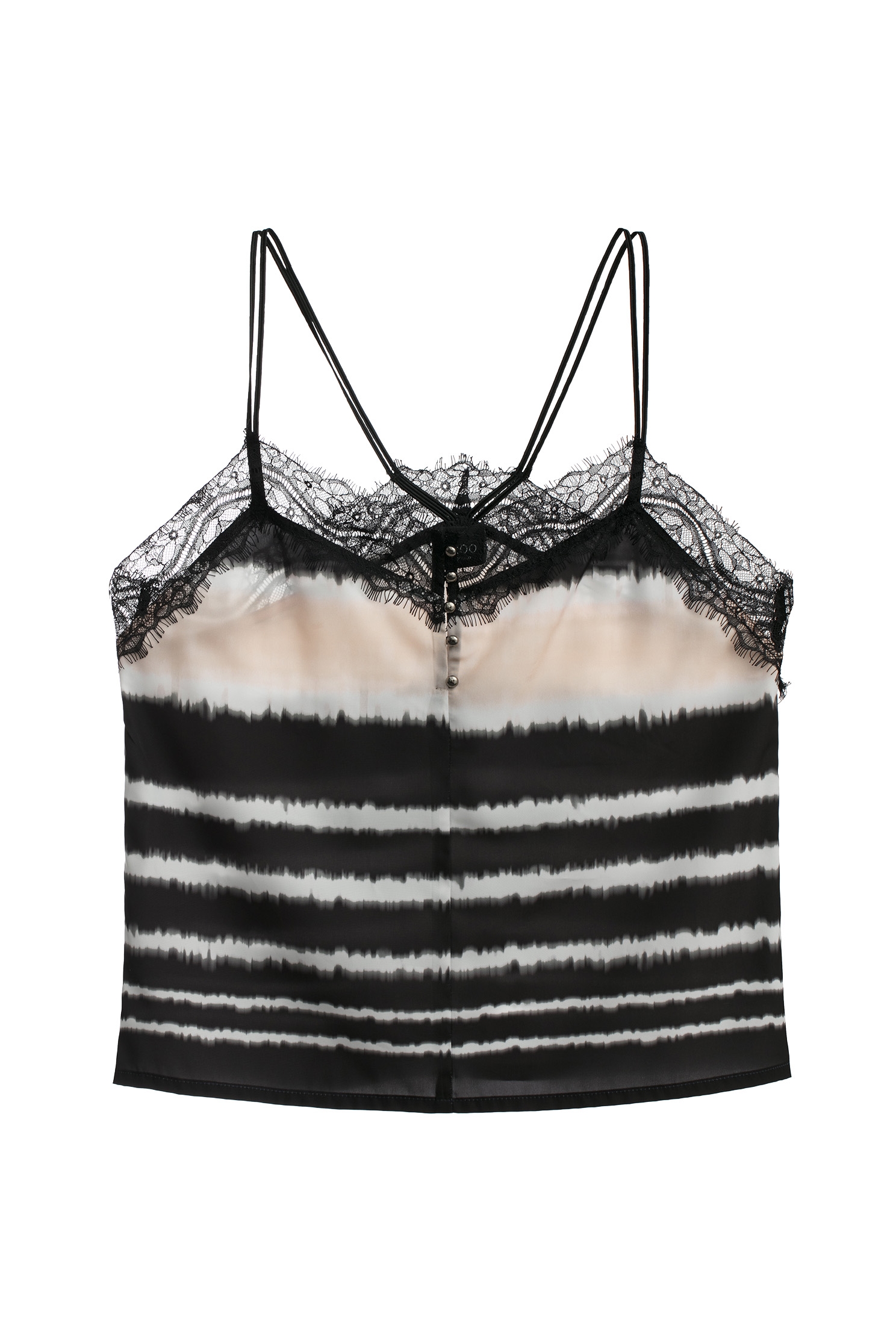 細帶綁染感印花lace背心細帶綁染感印花lace背心,秋冬穿搭,細肩帶,背心,蕾絲上衣