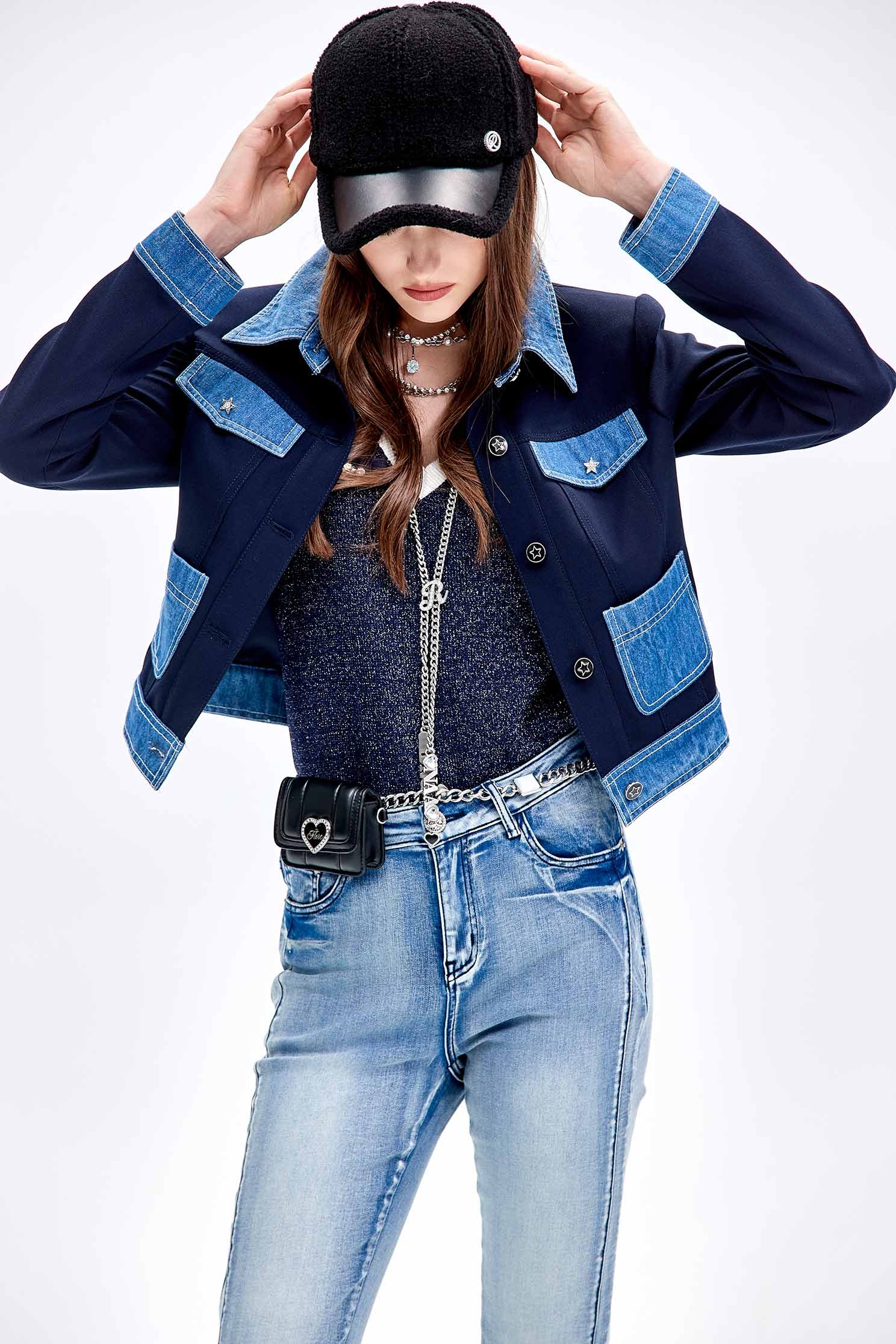 閃亮蔥紗小香風背心閃亮蔥紗小香風背心,一般背心,一般背心馬甲,上衣,小香風,毛呢花呢,秋冬穿搭,背心,蝴蝶結,針織