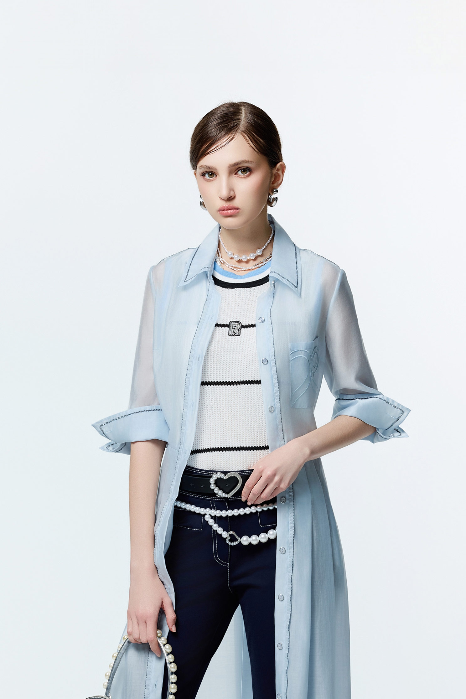 學院風燕麥色配條針織學院風燕麥色配條針織,一般背心,一般背心馬甲,上衣,人氣商品,秋冬穿搭,背心,針織,針織背心