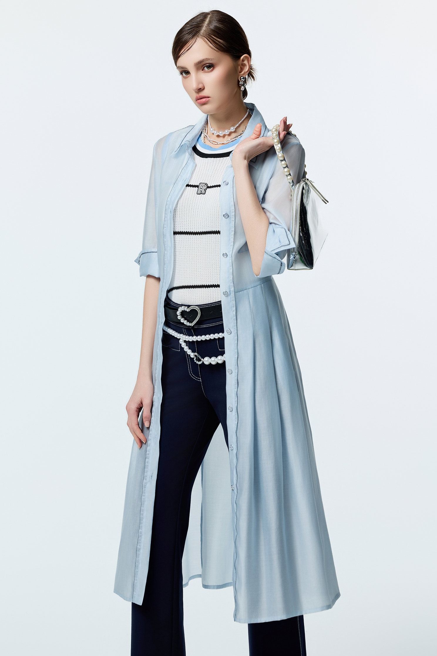 學院風燕麥色配條針織學院風燕麥色配條針織,一般背心,一般背心馬甲,上衣,人氣商品,秋冬穿搭,背心,針織,針織背心