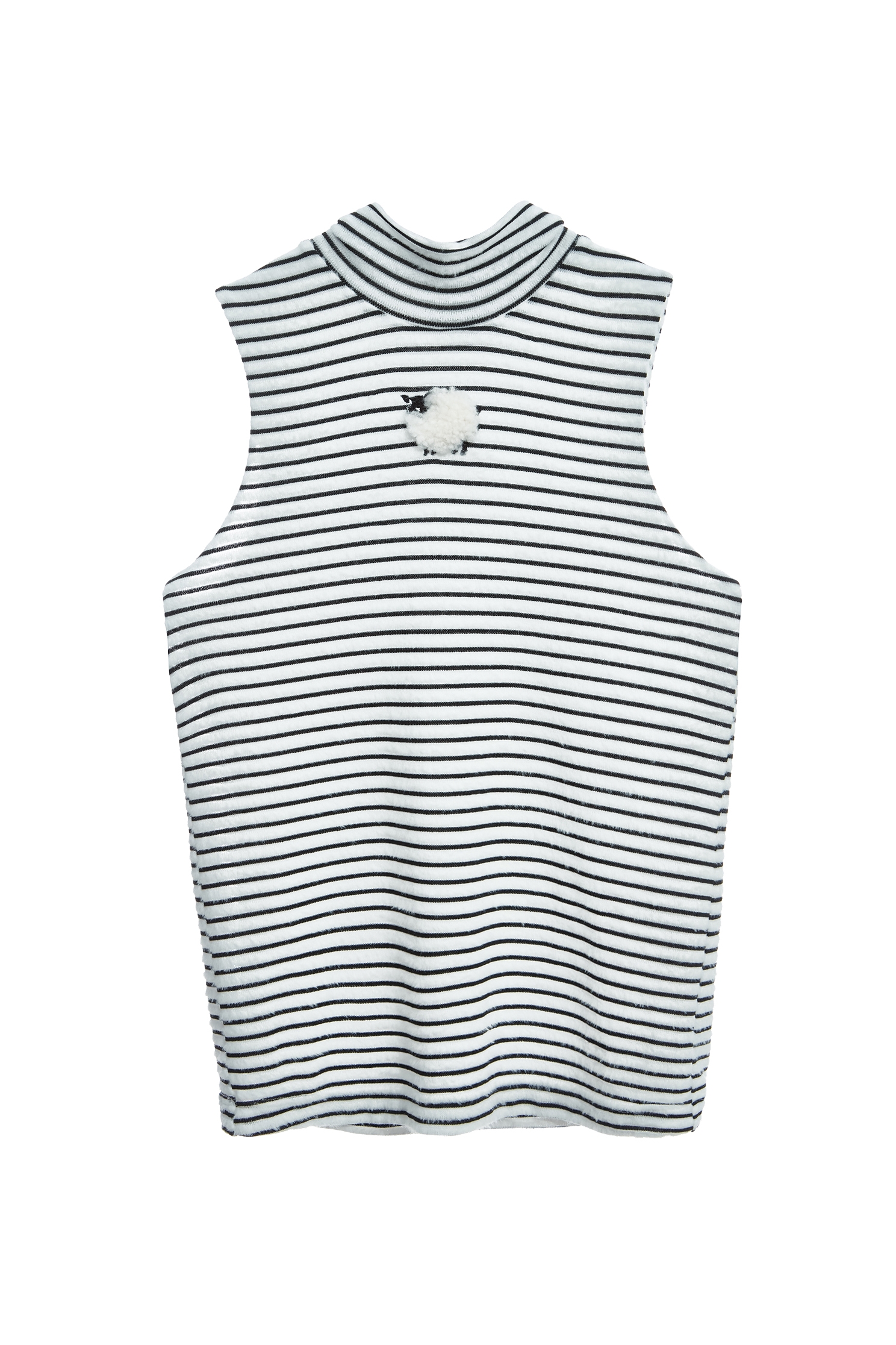 小綿羊刺繡針織上衣小綿羊刺繡針織上衣,一般背心,一般背心馬甲,上衣,刺繡,秋冬穿搭,背心,針織,針織背心