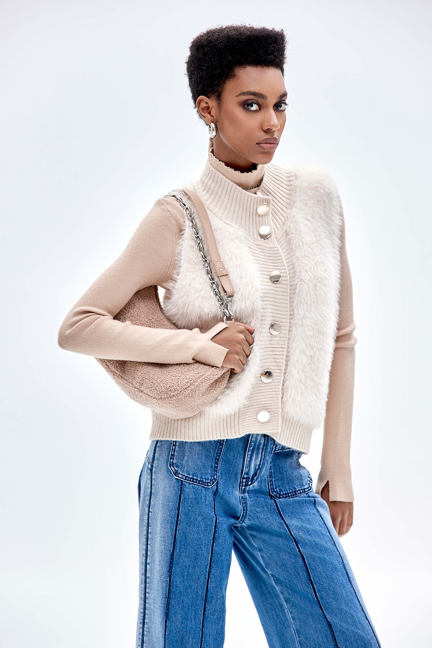 超凡粉針織背心超凡粉針織背心,一般外套,一般背心,一般背心馬甲,上衣,外套,秋冬穿搭,背心,針織,針織背心