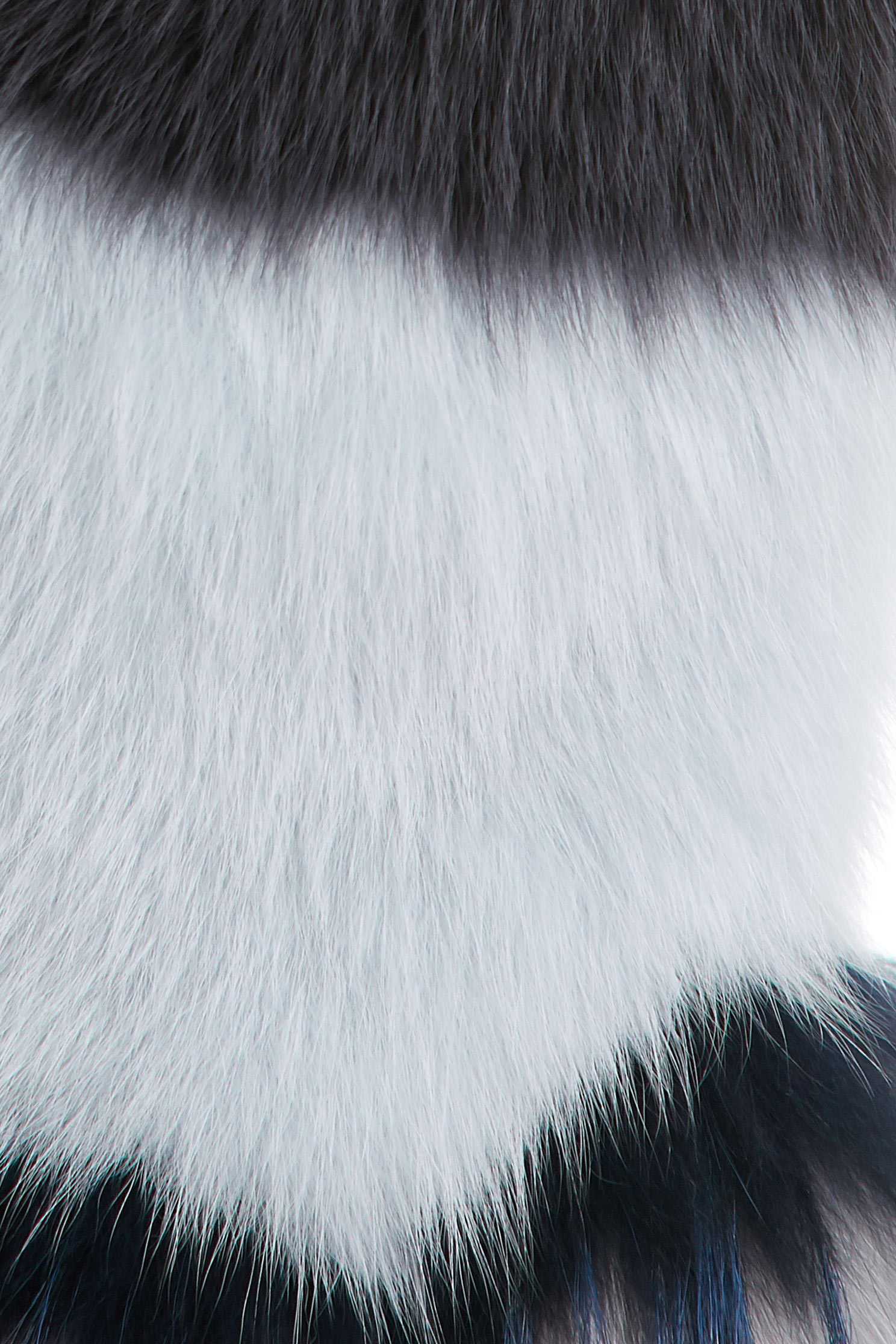 Color-striped fur vest,singlet,vest