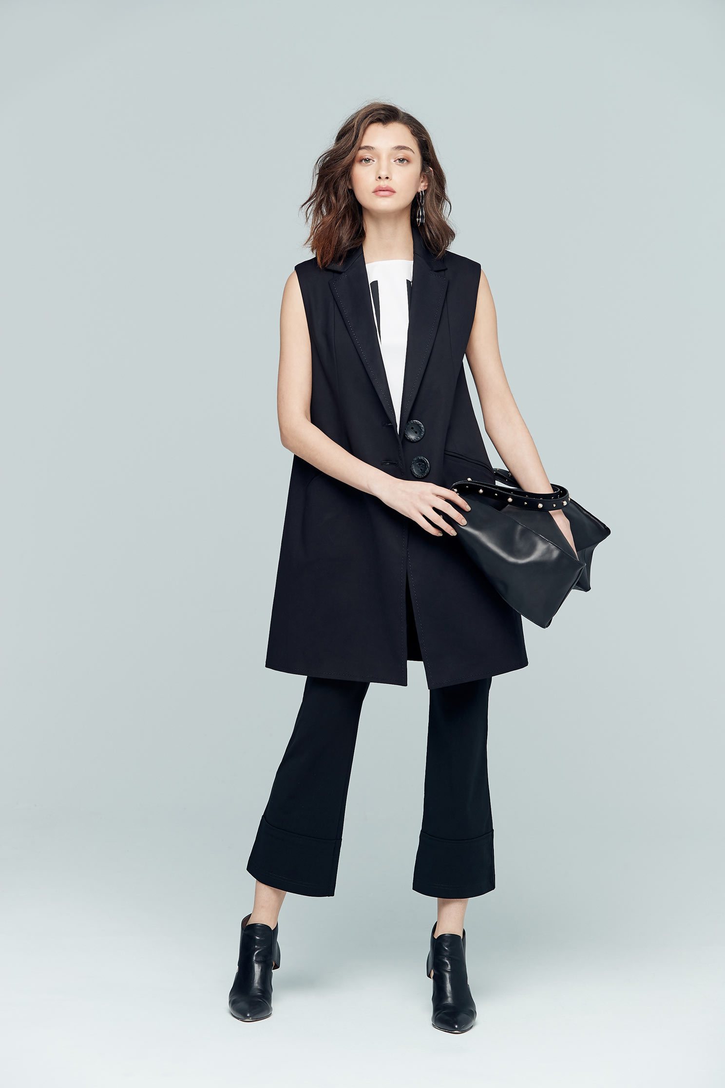Lapel classic vest,singlet,vest,blackvest