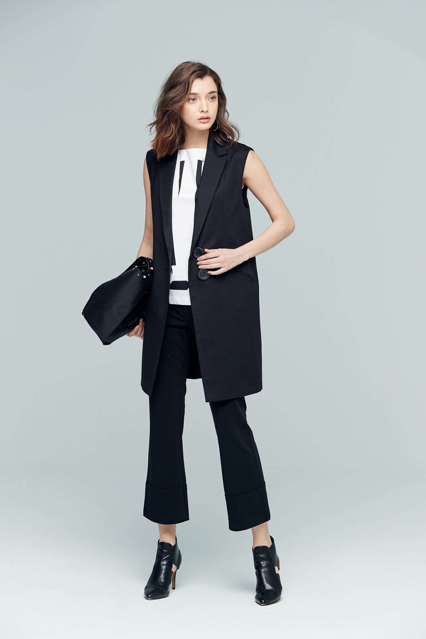 Lapel classic vest,singlet,vest,blackvest