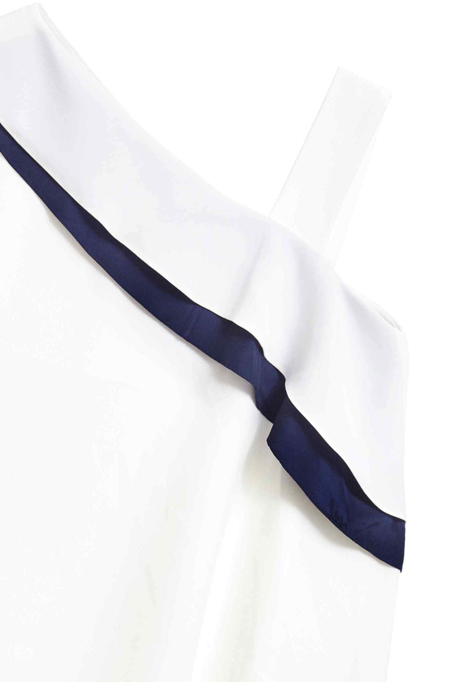 Irregular one shoulder vest,whitevest,vest