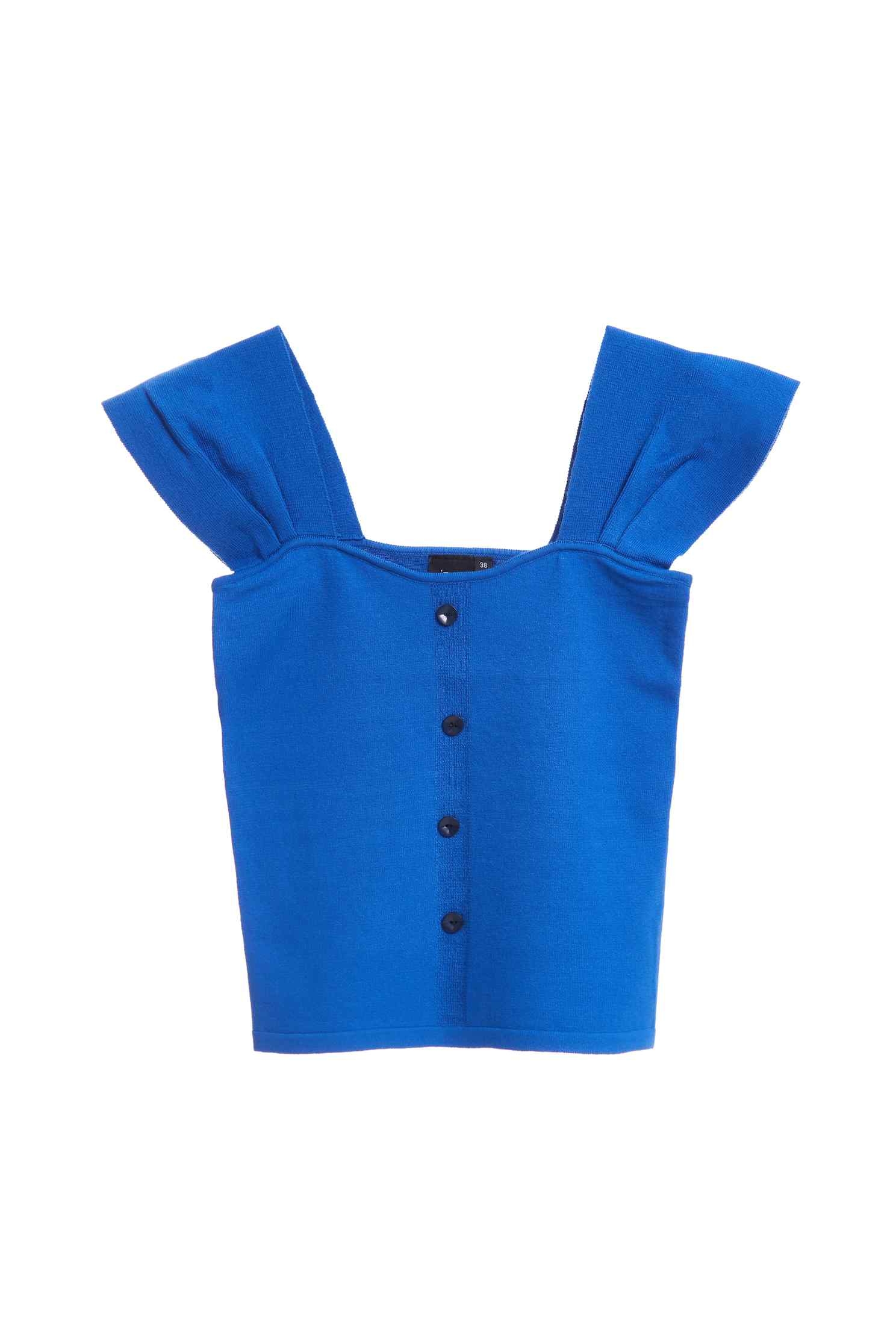Elegant button classic top,top,vest,knitting,knittedtop,knittedvest