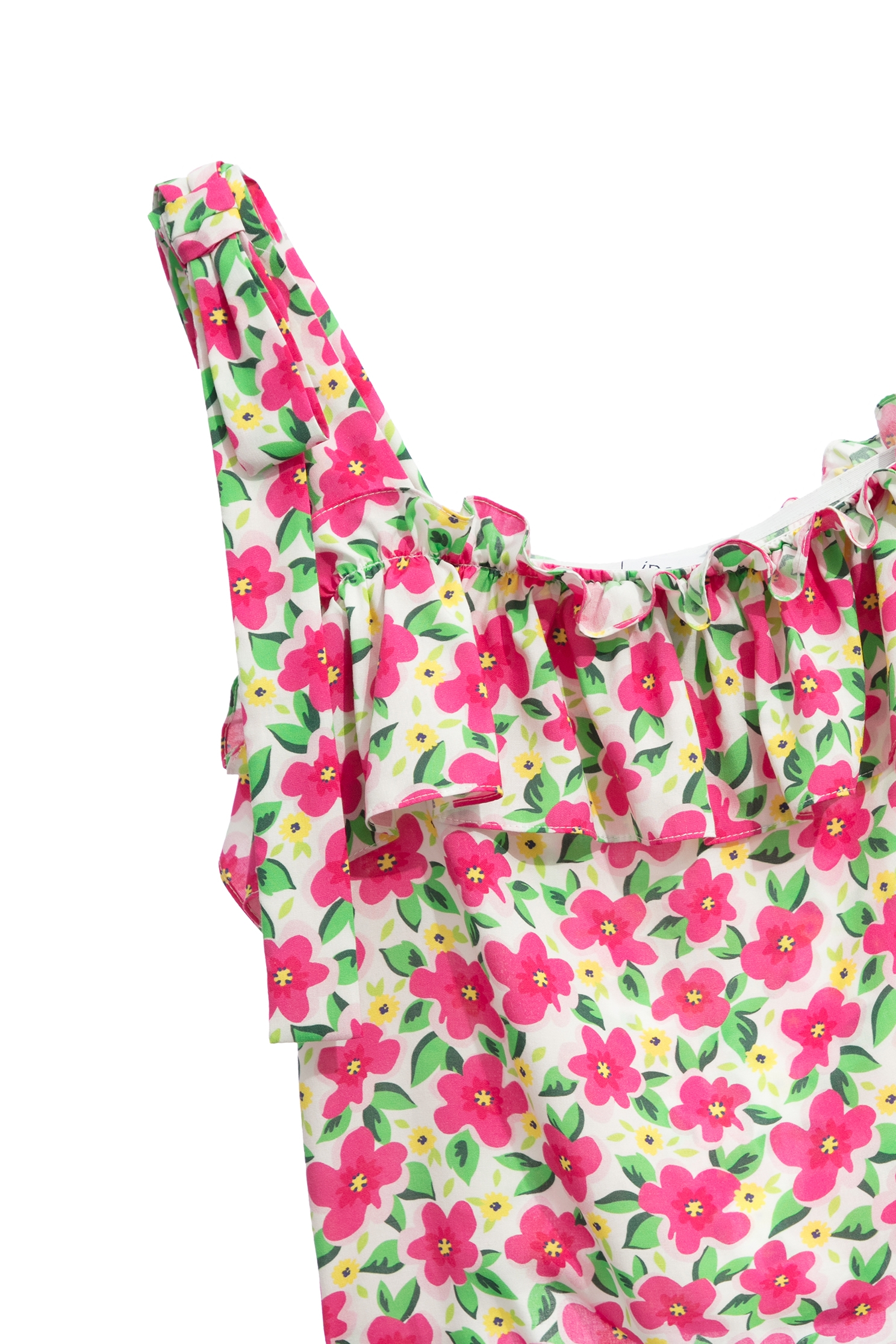 多巴鞍花卉印花上衣多巴鞍花卉印花上衣,一般背心,一般背心馬甲,上衣,春夏穿搭,約會特輯,背心,荷葉,蝴蝶結