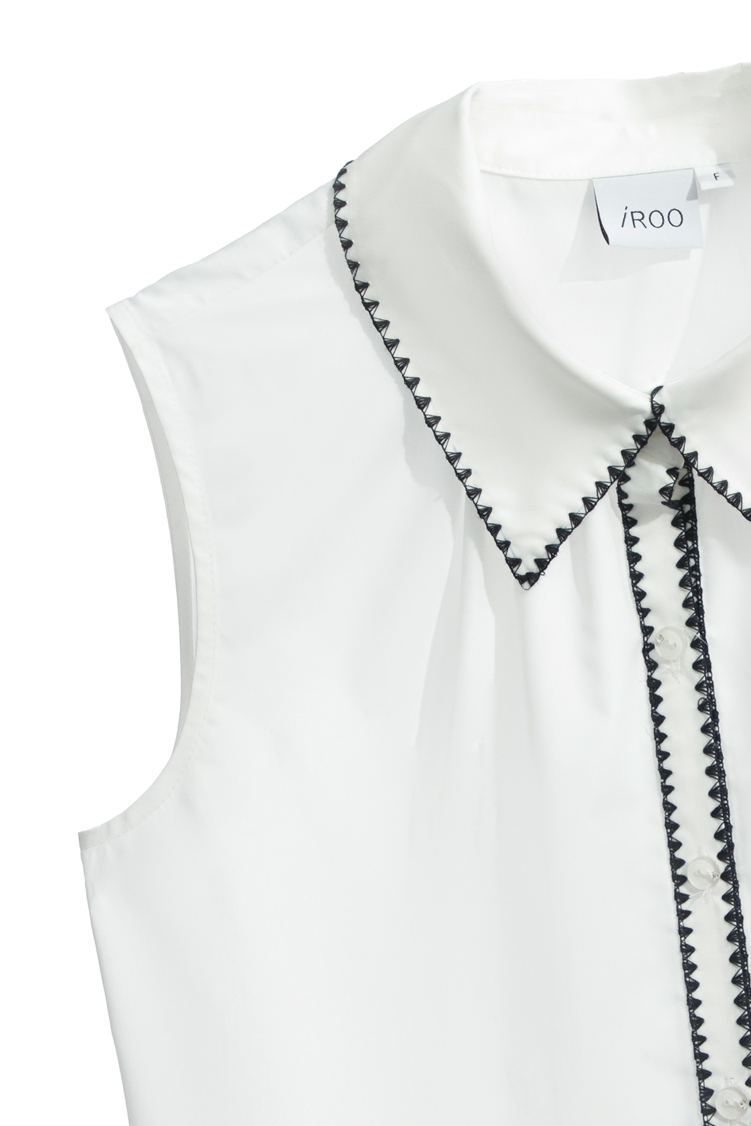 跳色刺繡門襟上衣跳色刺繡門襟上衣,一般背心,一般背心馬甲,上衣,刺繡,春夏穿搭,白色背心,背心,荷葉