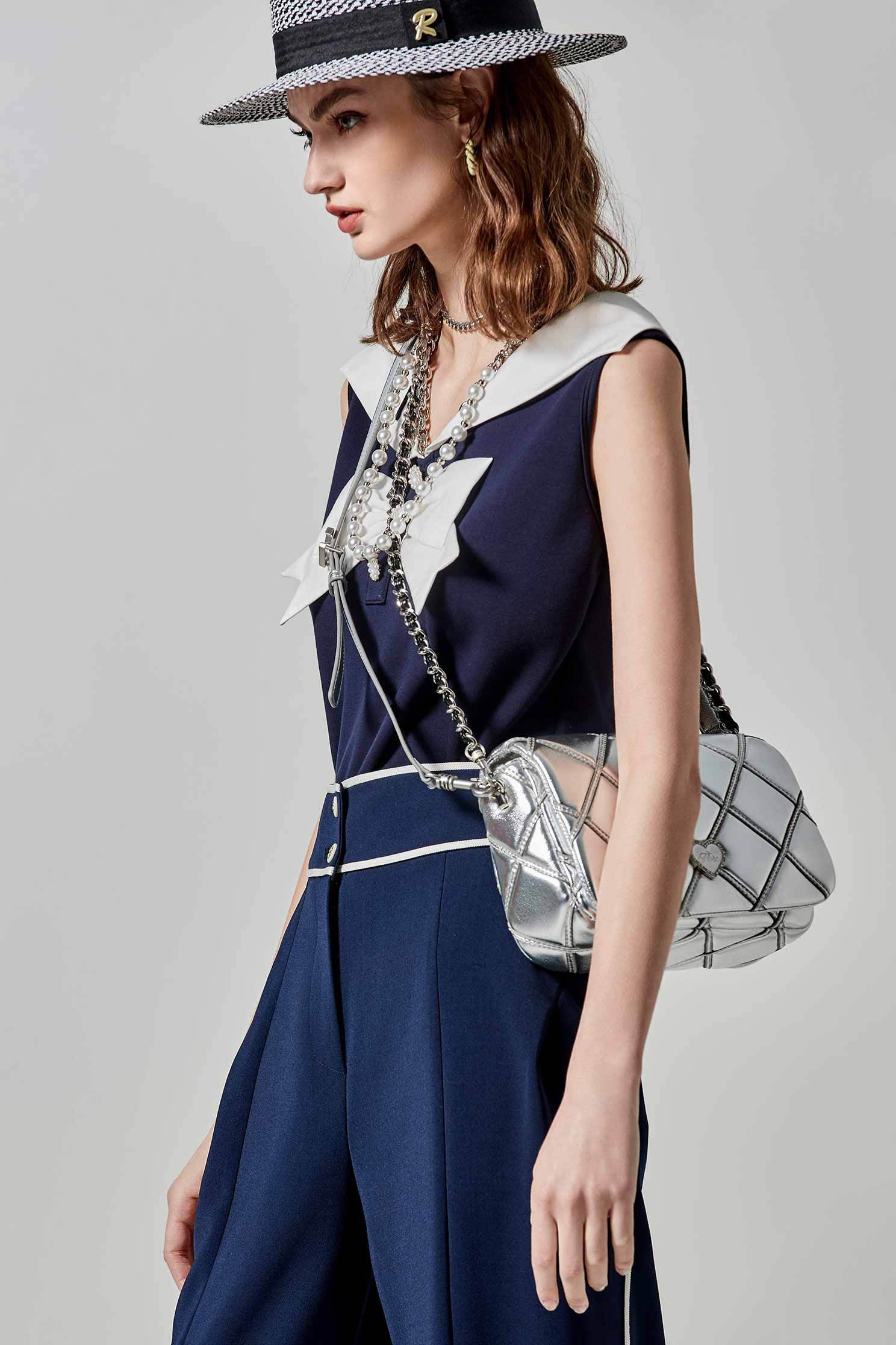 渡假水手風單品上衣渡假水手風單品上衣,一般背心,一般背心馬甲,上衣,春夏穿搭,背心,蝴蝶結