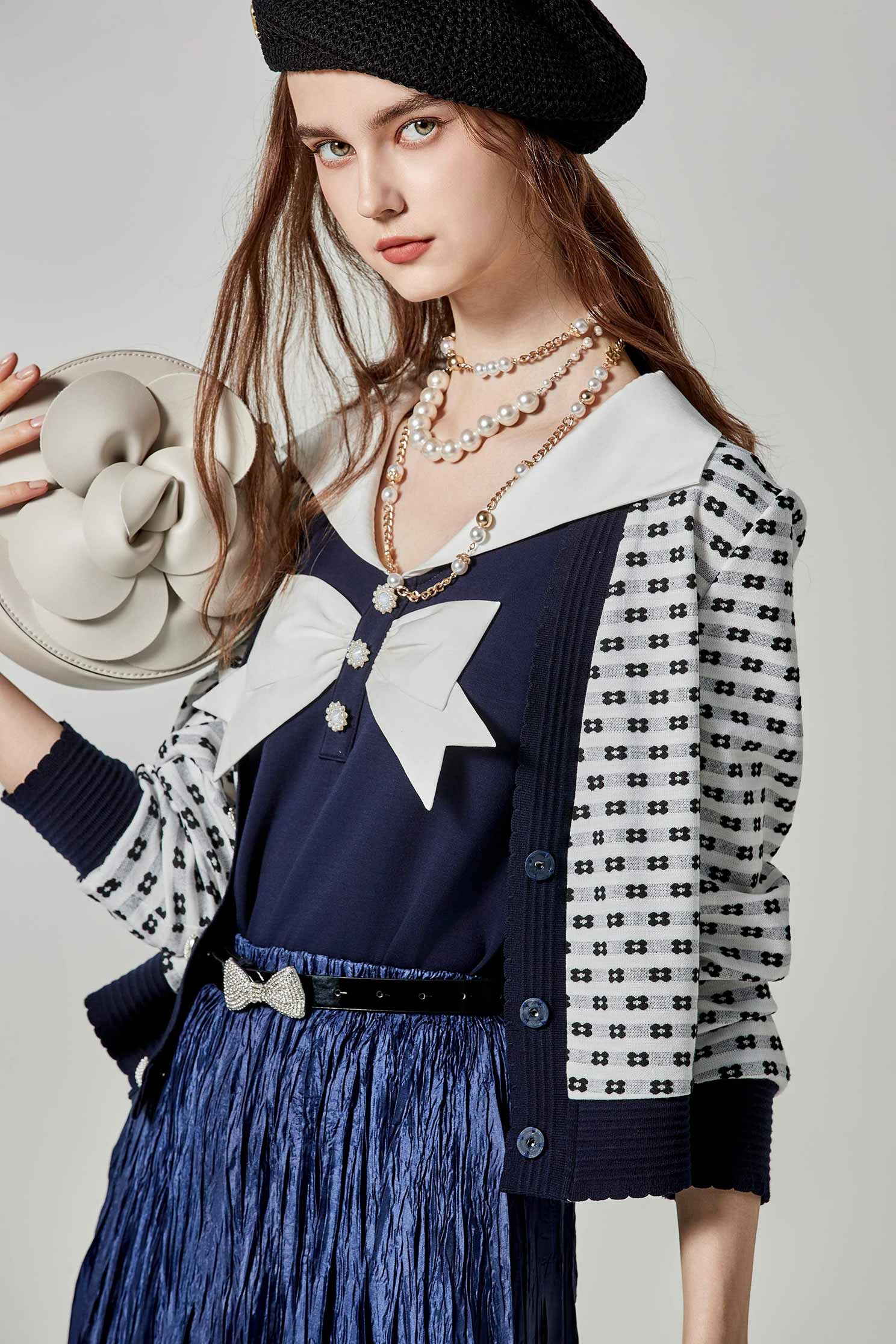 渡假水手風單品上衣渡假水手風單品上衣,一般背心,一般背心馬甲,上衣,春夏穿搭,背心,蝴蝶結