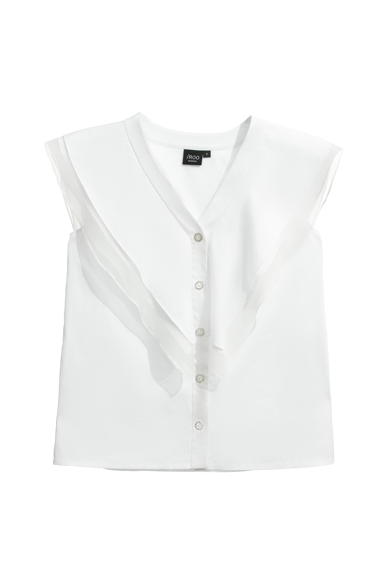 波浪水手領單品上衣波浪水手領單品上衣,一般背心,一般背心馬甲,上衣,春夏穿搭,白色背心,約會特輯,背心,荷葉