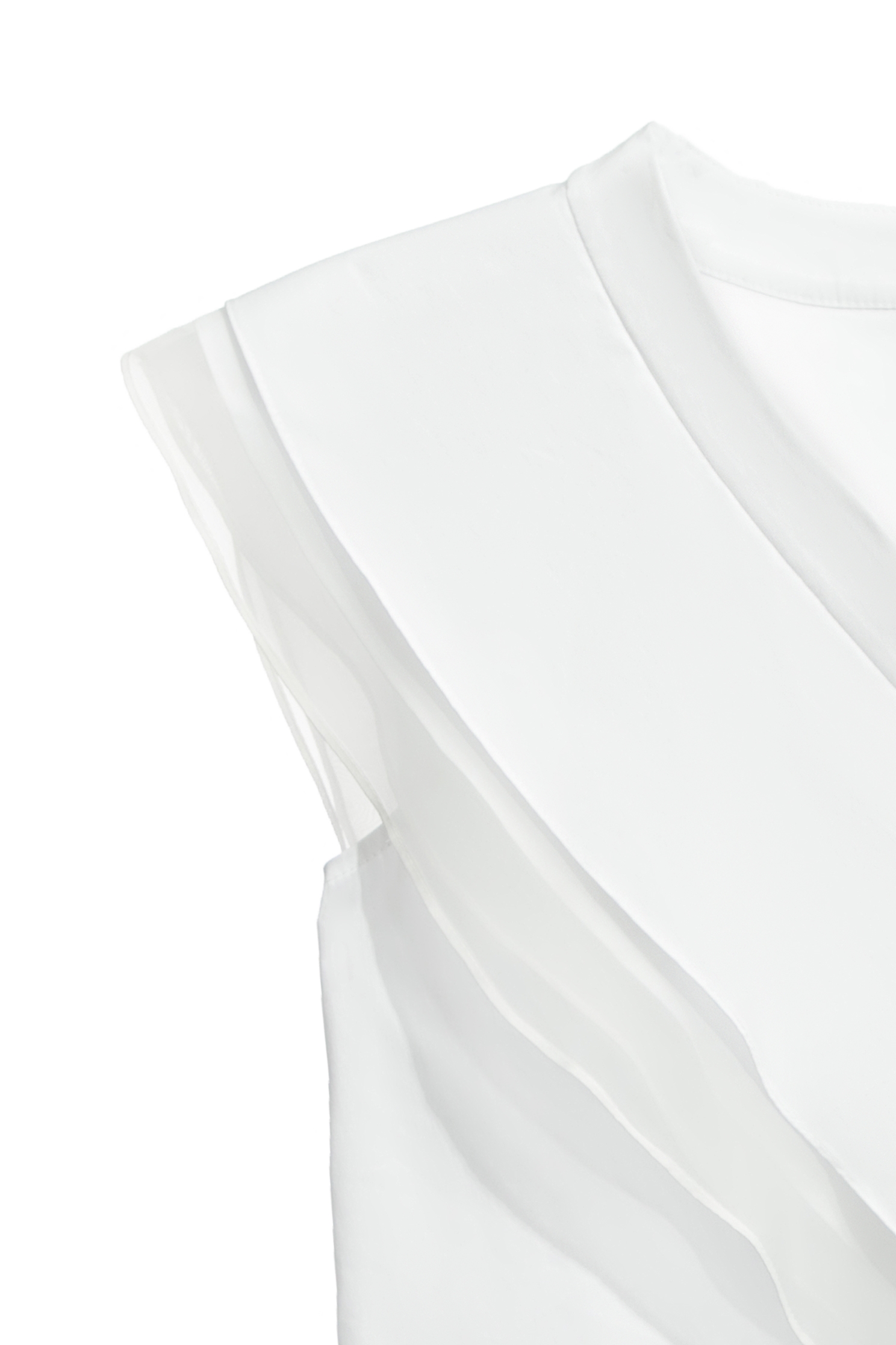 波浪水手領單品上衣波浪水手領單品上衣,一般背心,一般背心馬甲,上衣,春夏穿搭,白色背心,約會特輯,背心,荷葉