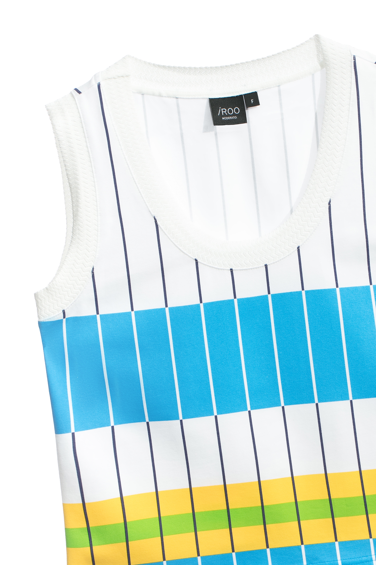 藍白黃拼色配條背心藍白黃拼色配條背心,一般背心,一般背心馬甲,春夏穿搭,背心,針織