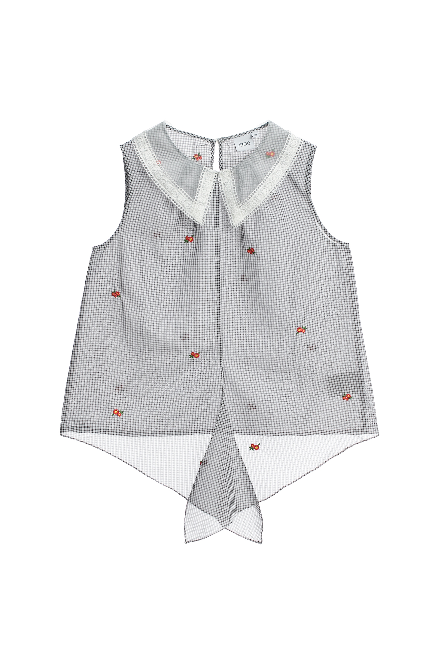 綴馬纓丹刺繡背心綴馬纓丹刺繡背心,一般背心,一般背心馬甲,上衣,刺繡,春夏穿搭,格紋,背心,蕾絲