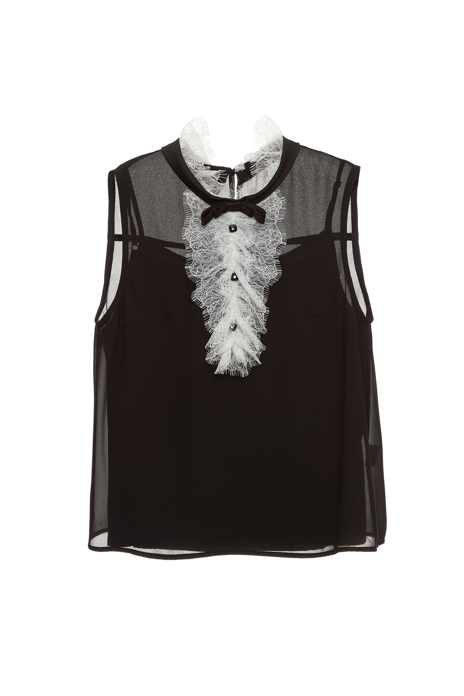 黑白拼接睫毛蕾絲雪紡背心黑白拼接睫毛蕾絲雪紡背心,一般背心,一般背心馬甲,人氣商品,春夏穿搭,白色背心,背心,蕾絲,蕾絲上衣,蕾絲背心,蝴蝶結,雪紡