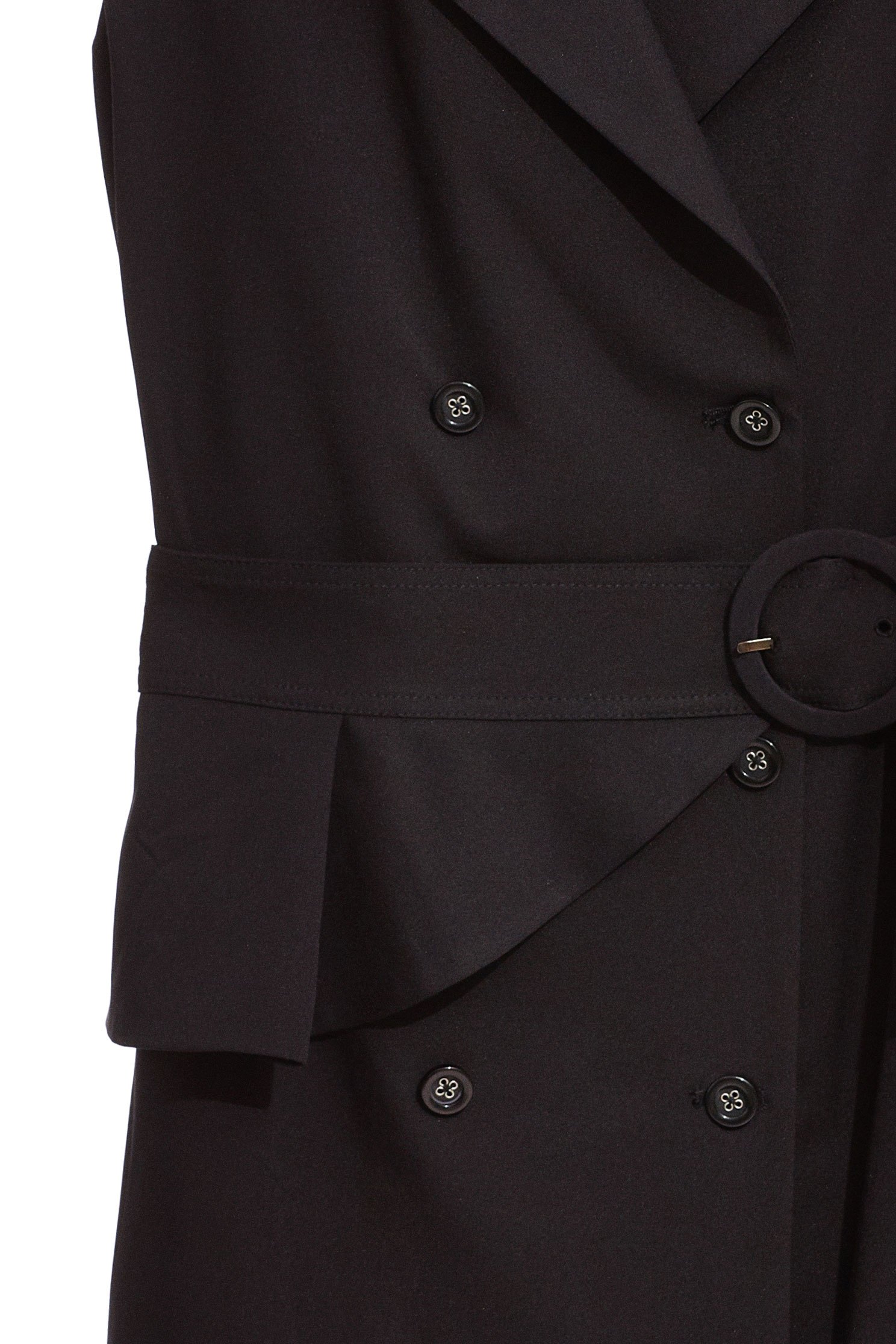 Classic double-breasted trench coat,outerwear,vest,vest,windbreaker,blackvest