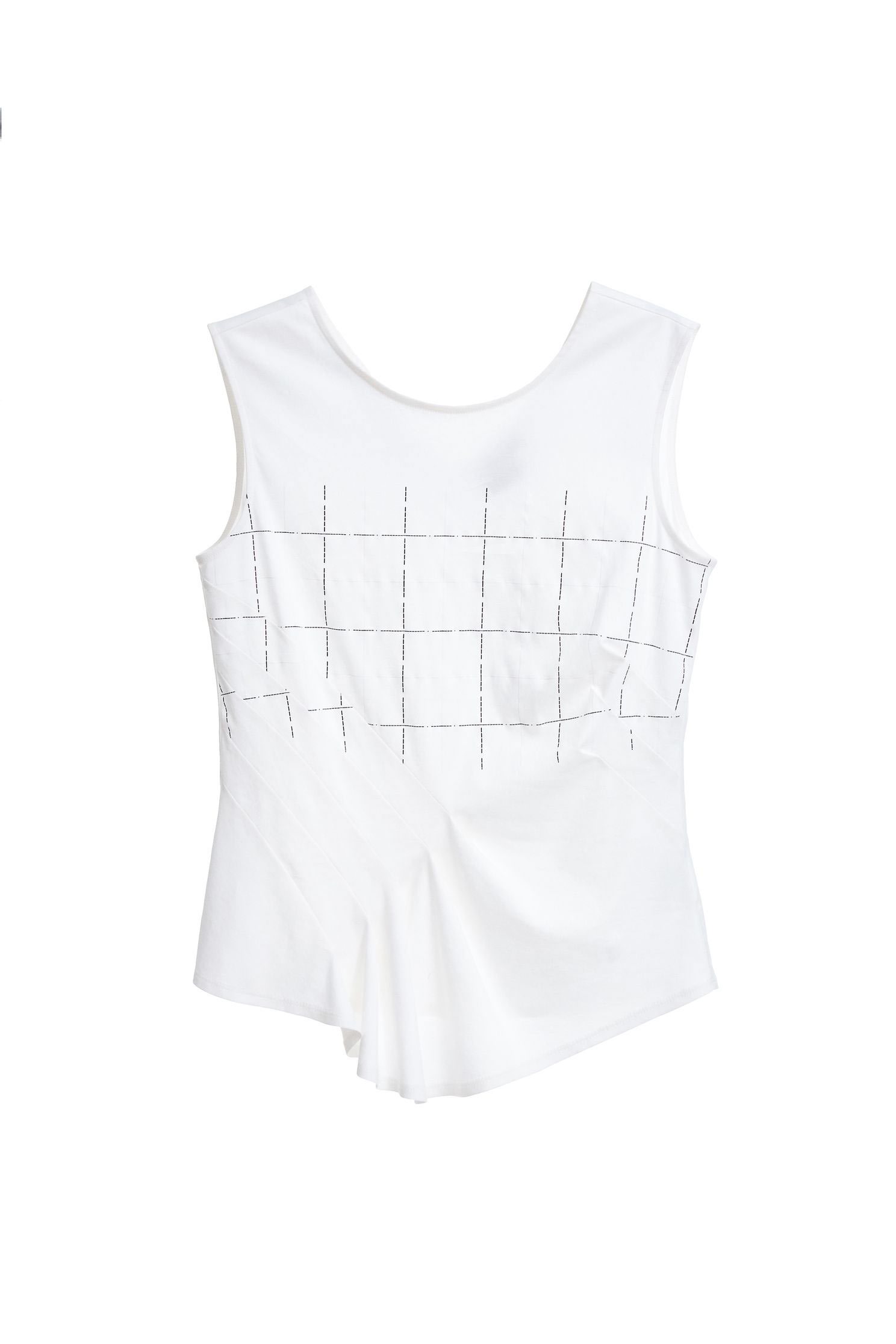 Slim fit sleeveless vest