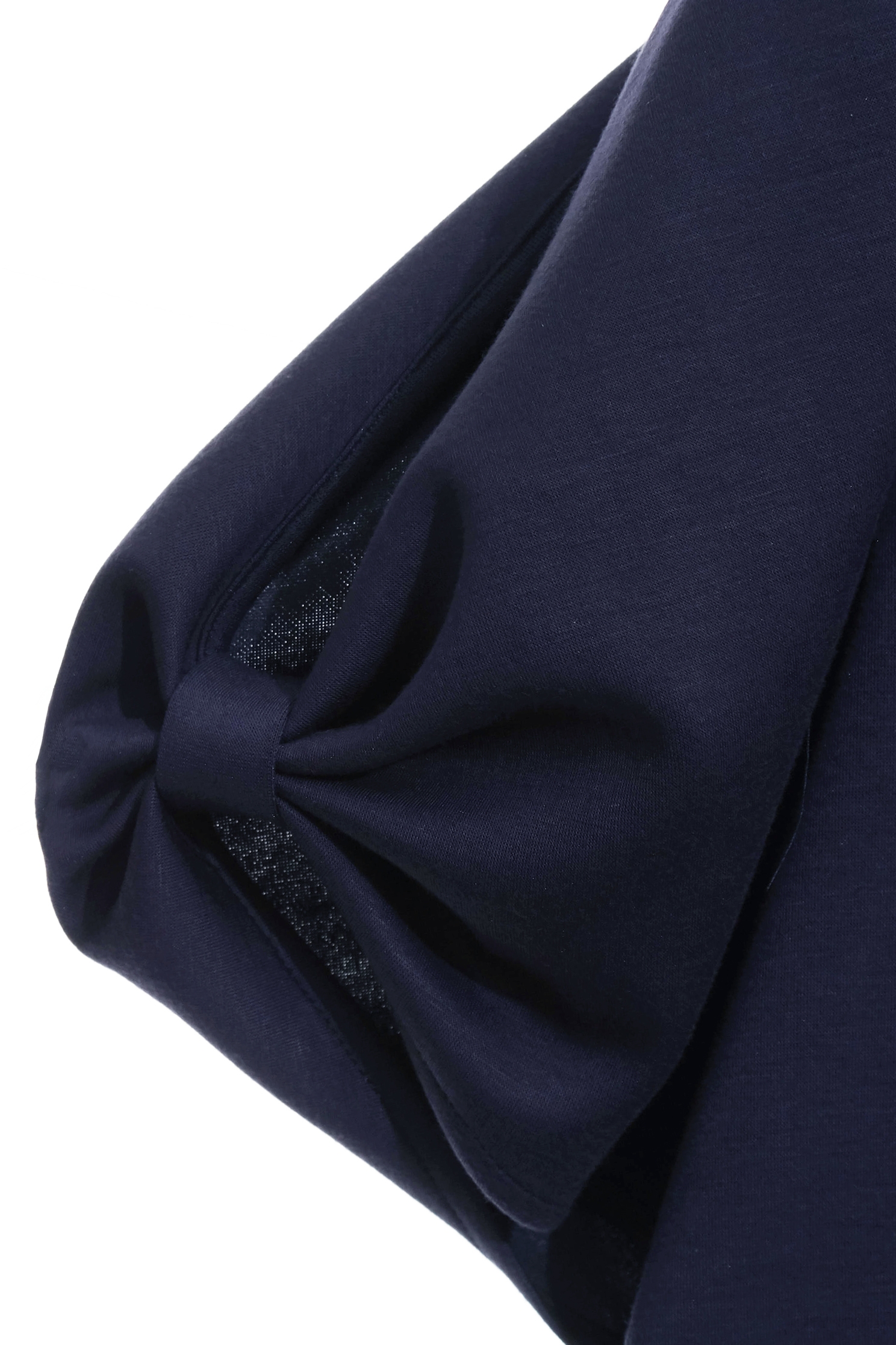 經典海軍藍扭結袖上衣經典海軍藍扭結袖上衣,上衣,春夏穿搭