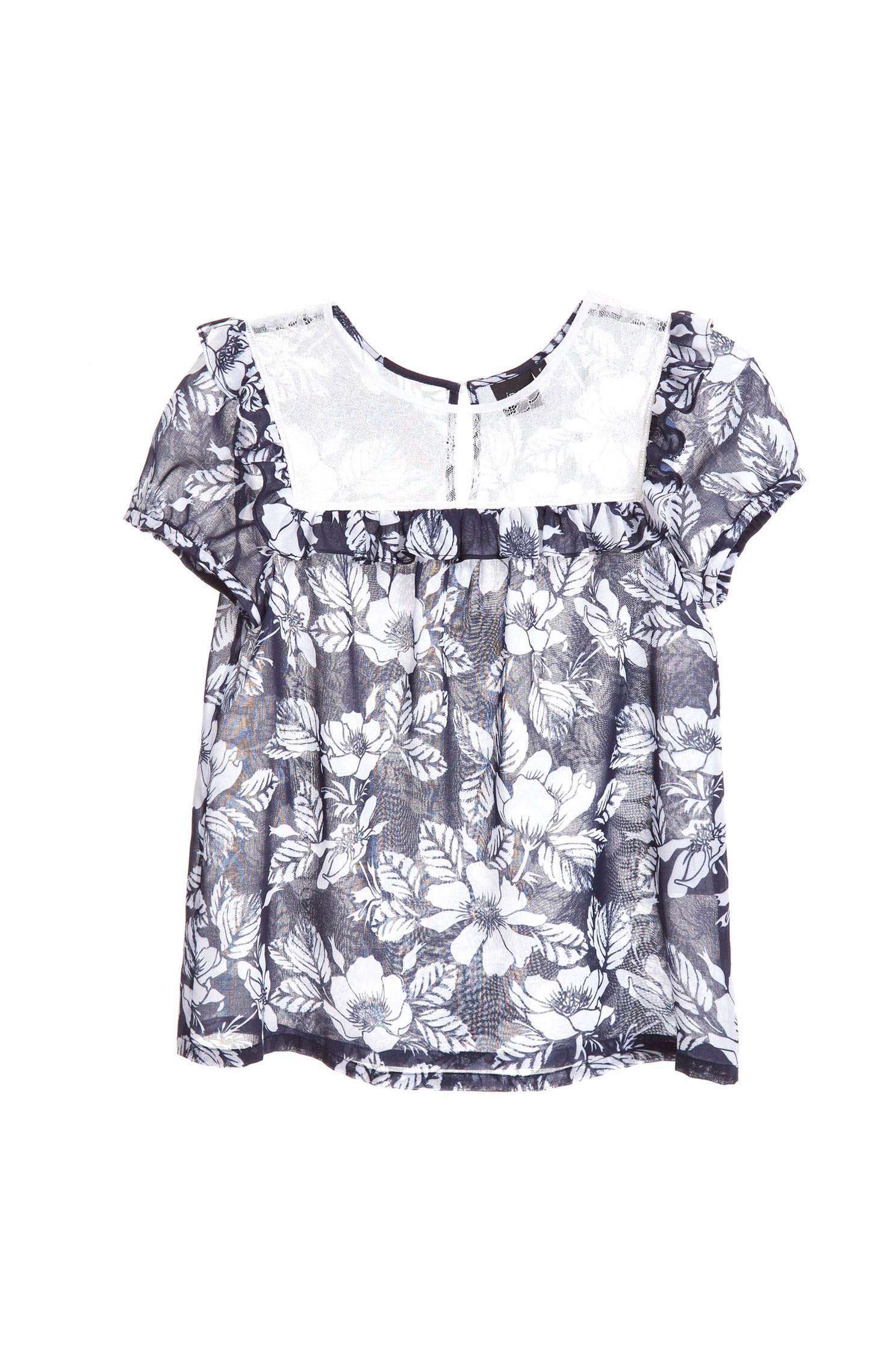 Elegant lace stitching classic top,top,shortsleevetop,lace,lacedtop