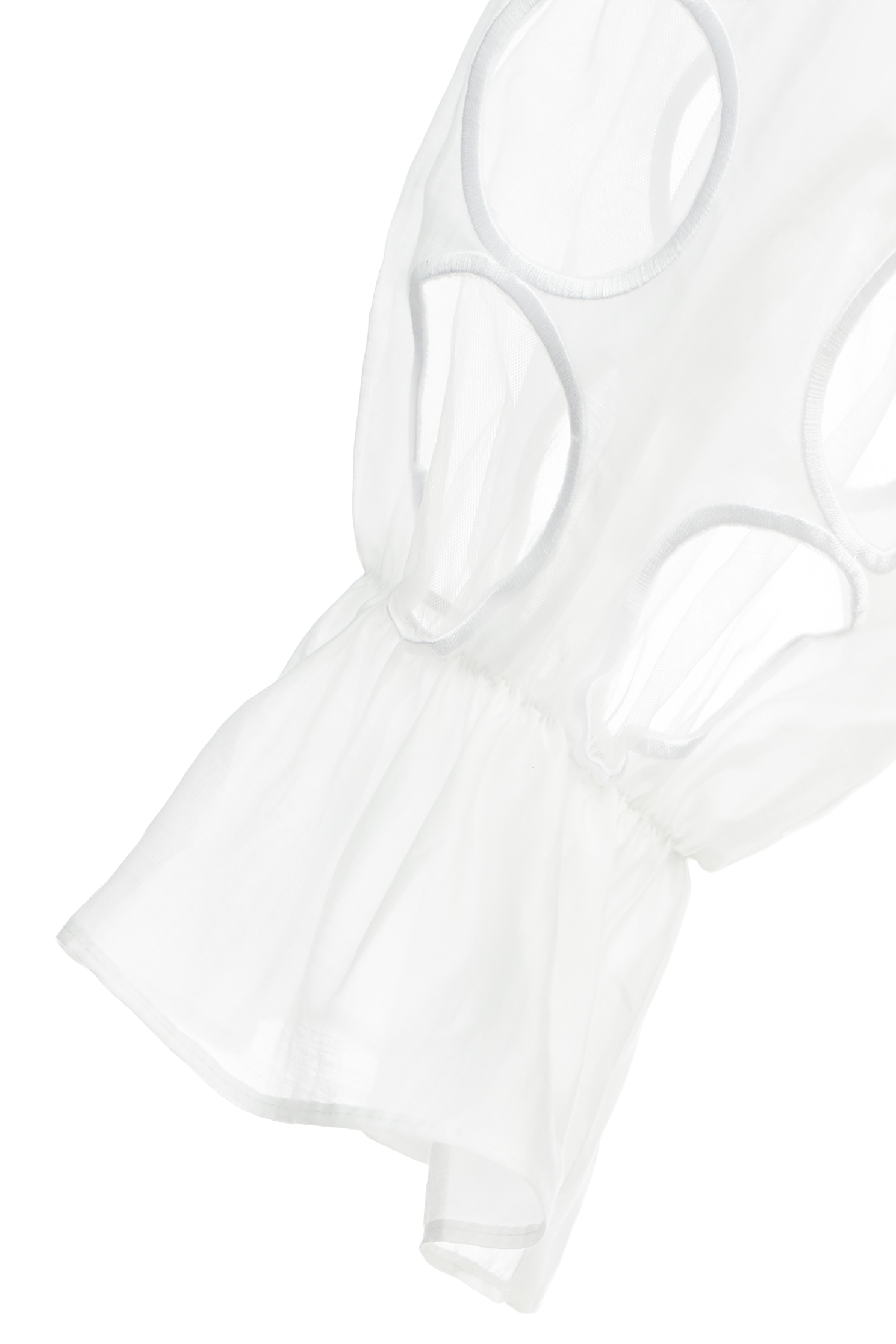 光澤絲棉滿版繡花單品上衣光澤絲棉滿版繡花單品上衣,上衣,內搭上衣,春夏穿搭,珍珠,白色上衣,繡花