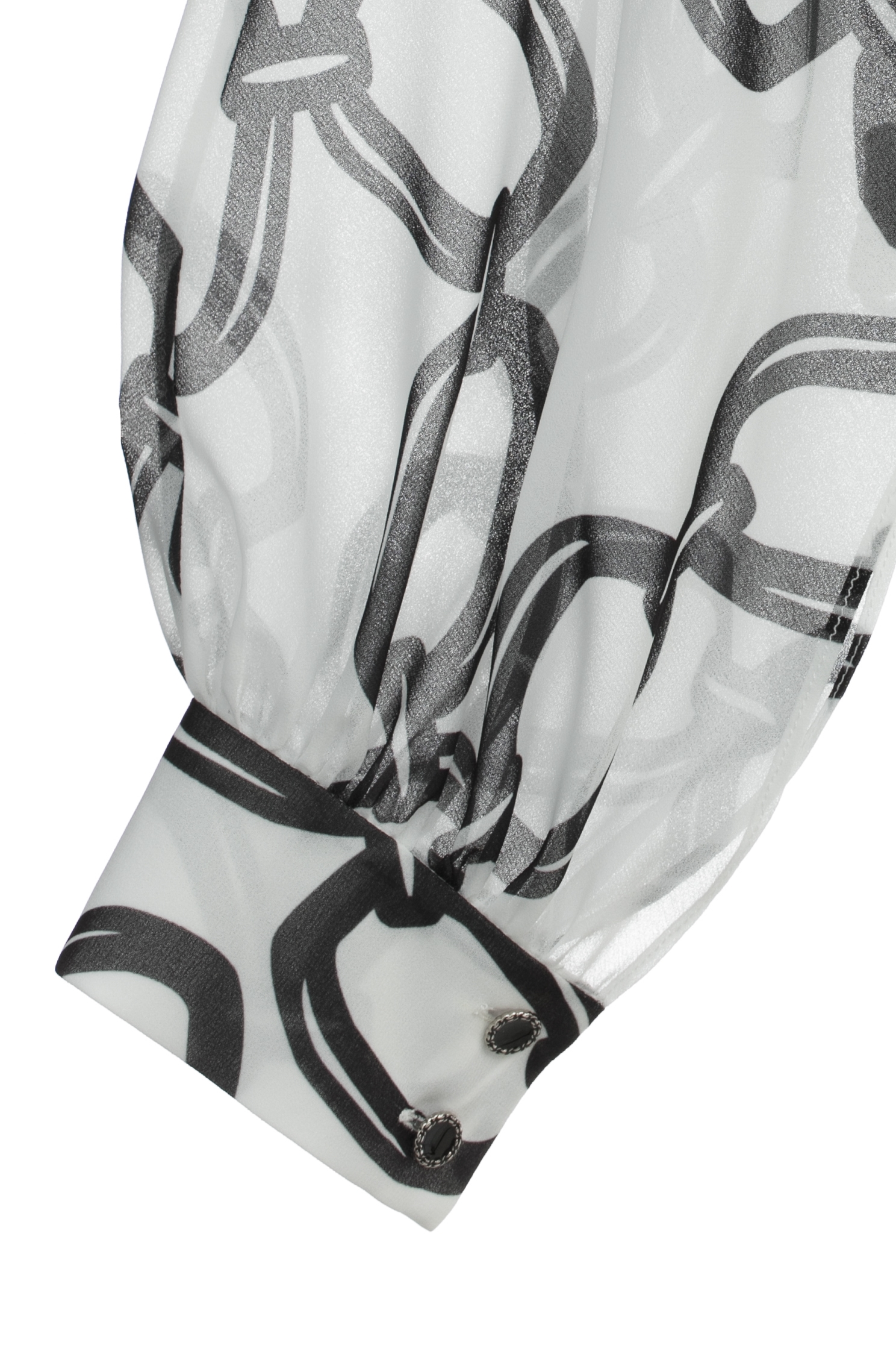 高端黑白大鏈條印花雪紡上衣高端黑白大鏈條印花雪紡上衣,一般背心,一般背心馬甲,上衣,內搭上衣,春夏穿搭,背心,透膚上衣,雪紡