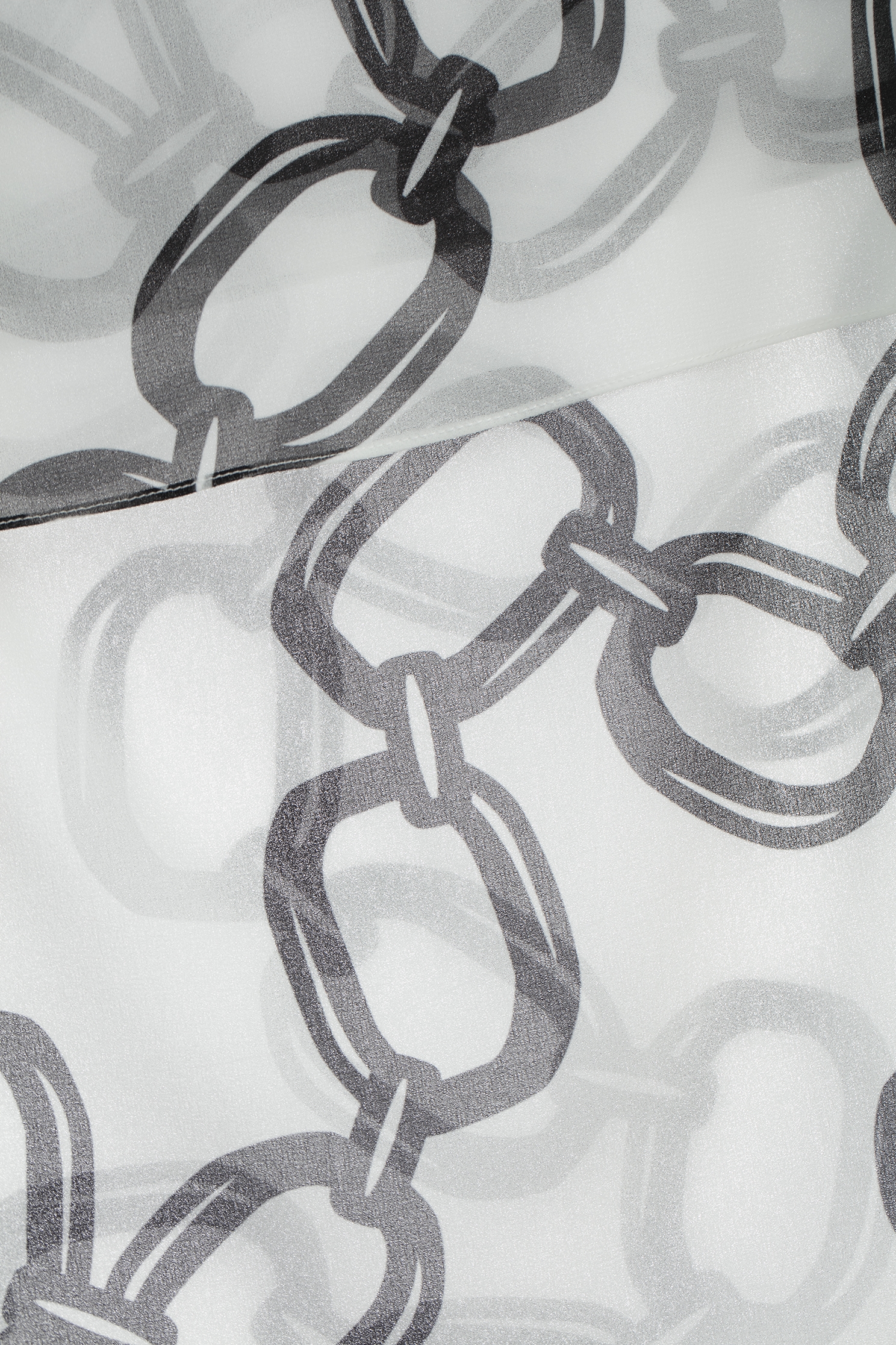 高端黑白大鏈條印花雪紡上衣高端黑白大鏈條印花雪紡上衣,一般背心,一般背心馬甲,上衣,內搭上衣,春夏穿搭,背心,透膚上衣,雪紡