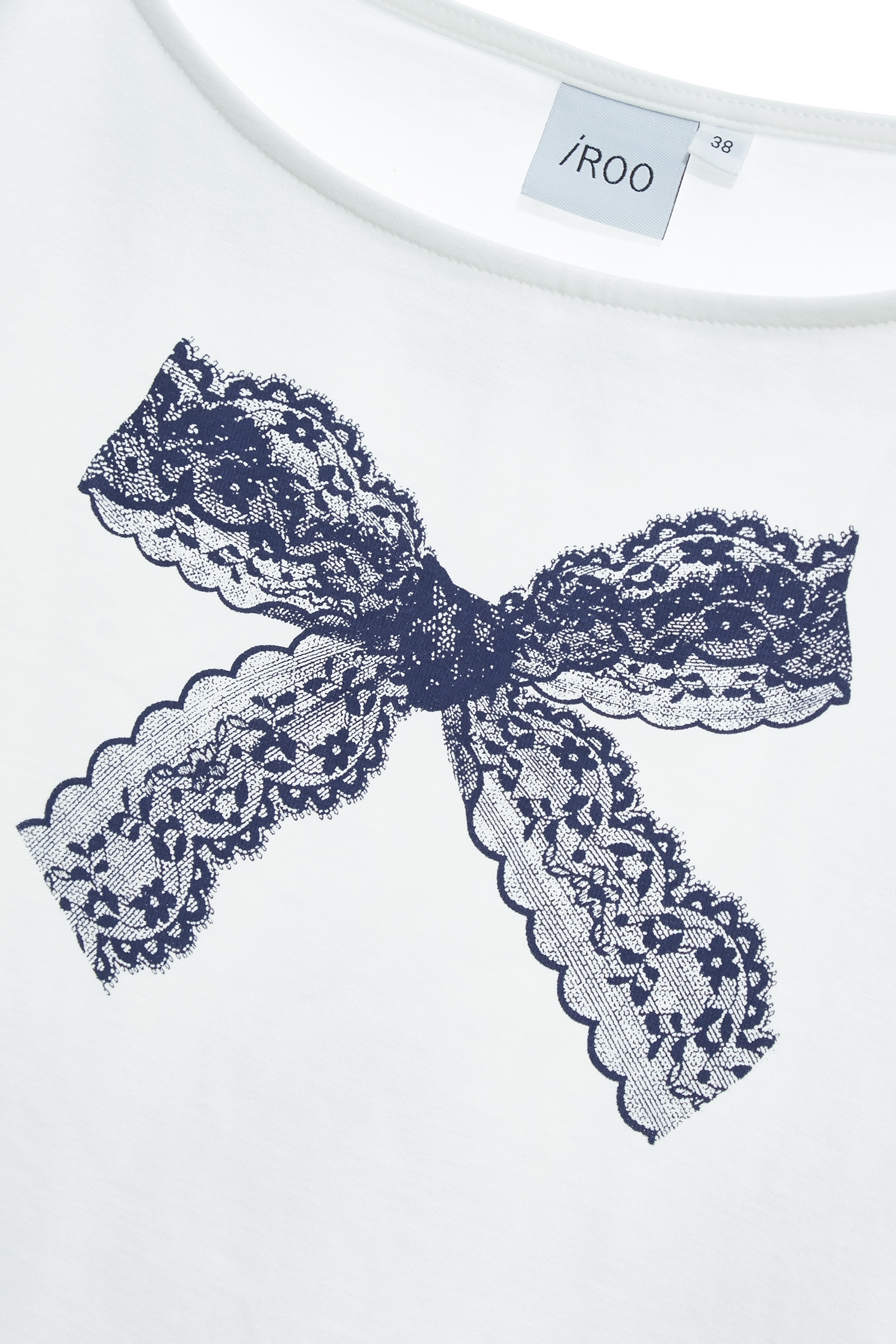 蕾絲蝴蝶結印花Ｔ恤上衣蕾絲蝴蝶結印花Ｔ恤上衣,T恤,上衣,春夏穿搭,蕾絲,蕾絲上衣,蝴蝶結