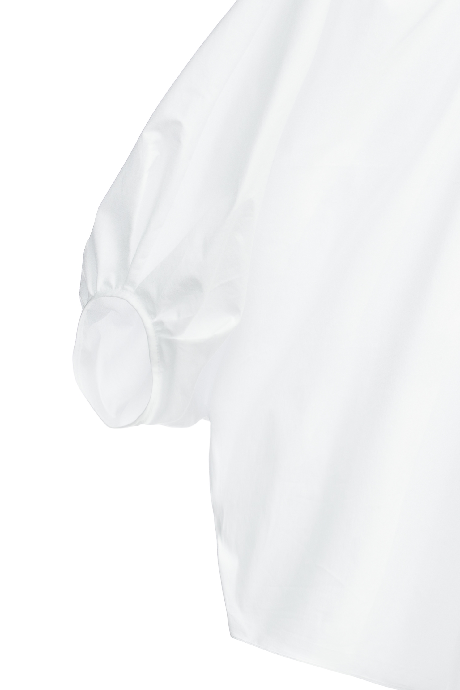 連袖廓形三角鑽鍊大襯衫連袖廓形三角鑽鍊大襯衫,上衣,春夏穿搭,白色上衣