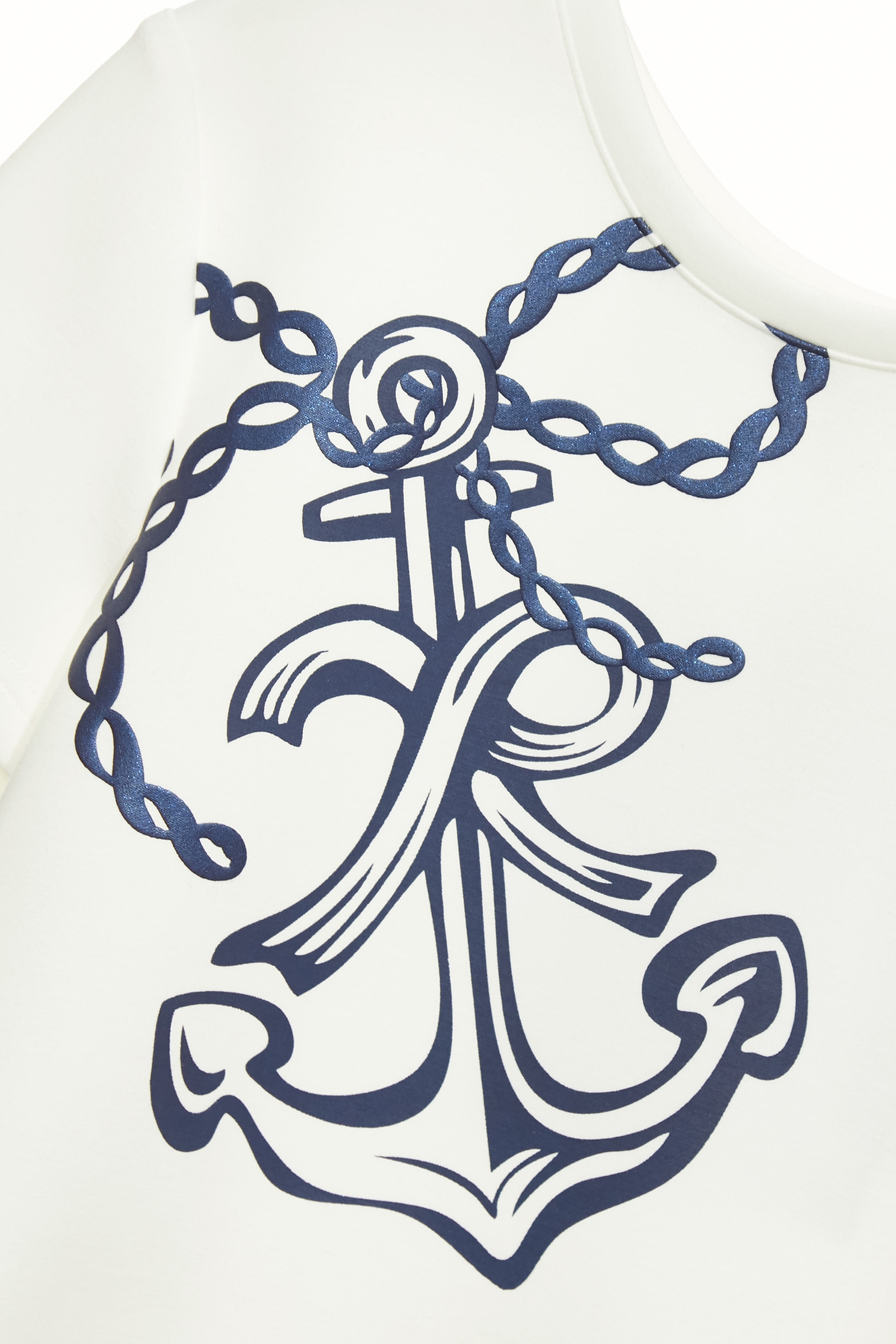 藍蔥繩索印花上衣藍蔥繩索印花上衣,上衣,春夏穿搭,白色上衣