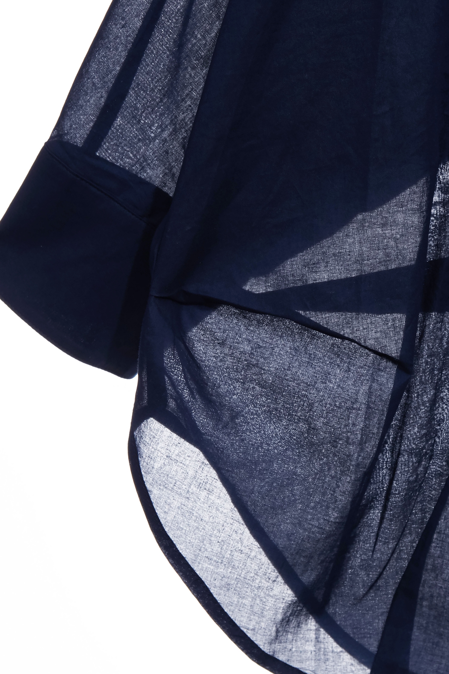 午夜藍棉七分袖上衣午夜藍棉七分袖上衣,七分袖上衣,上班OL穿搭,上衣,刺繡,春夏穿搭,襯衫