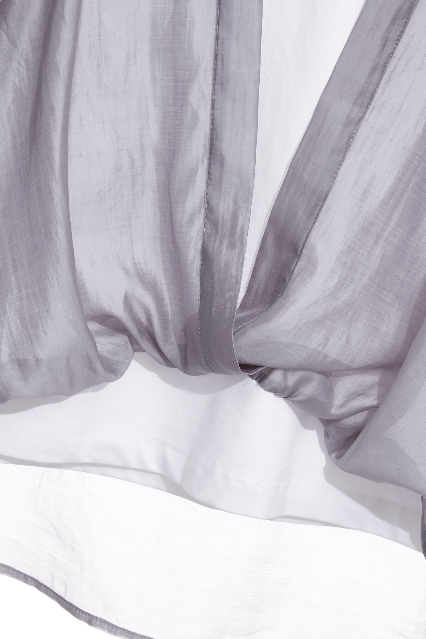 數字霧灰絲棉偽兩件上衣數字霧灰絲棉偽兩件上衣,上衣,春夏穿搭,白色上衣