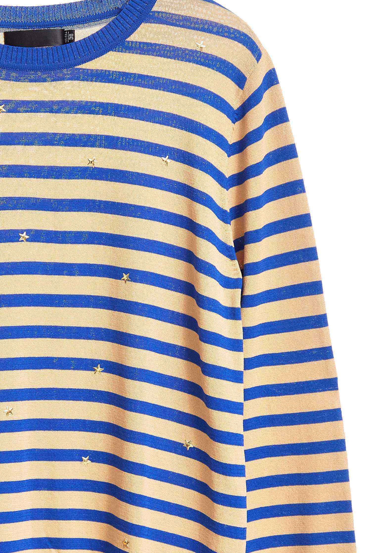 Striped hipster style knitted top