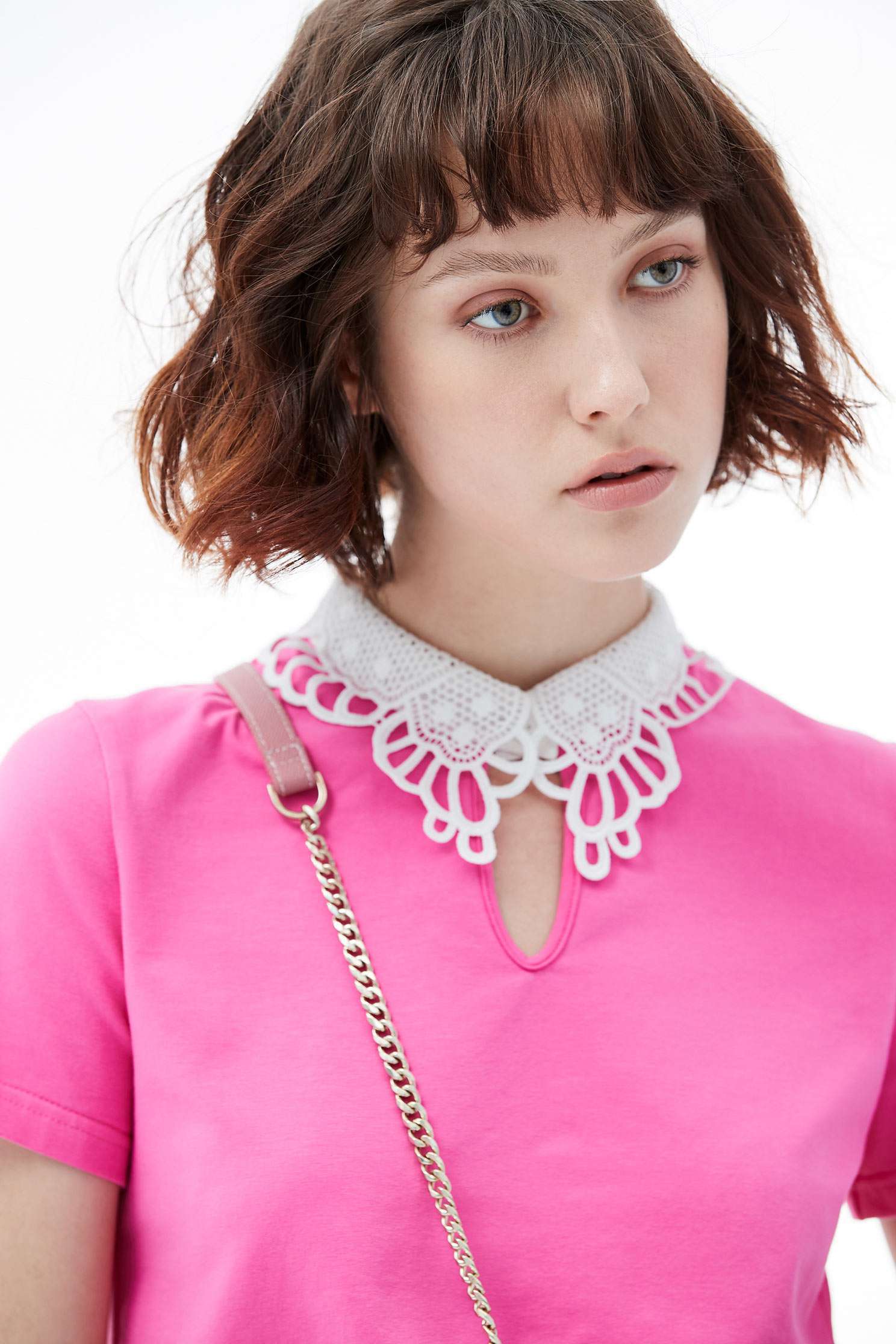 Butterfly collar fashion top