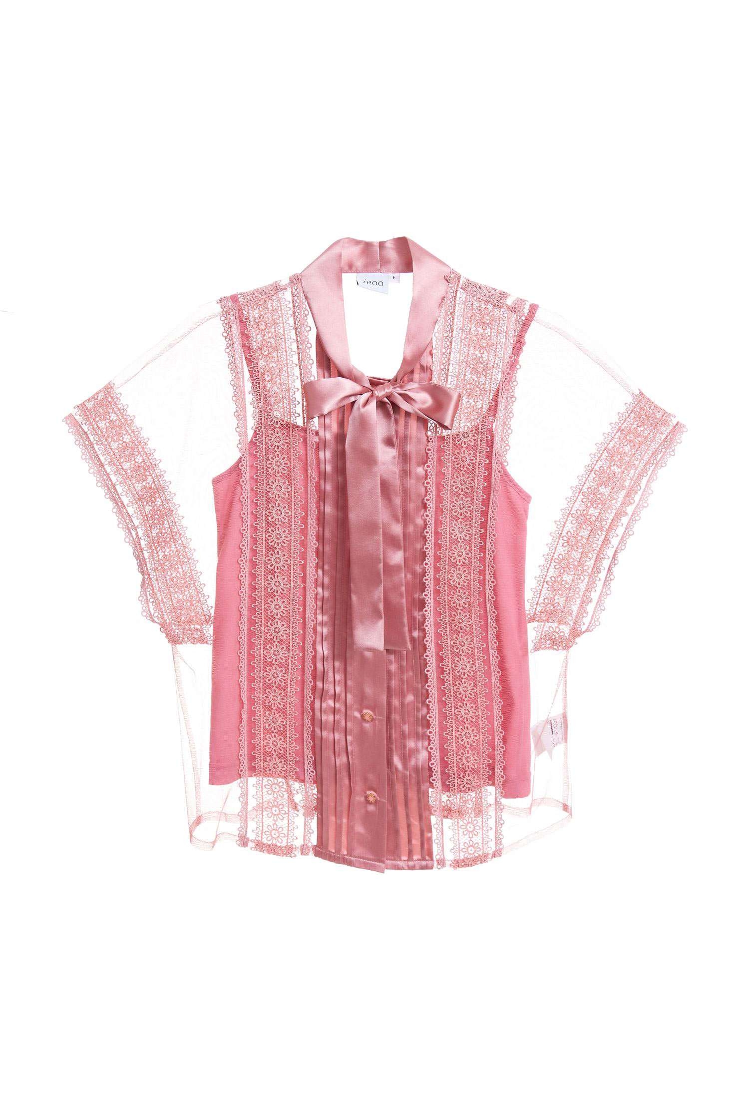 Folk style embroidery design top,Top,embroidery,刺繡上衣,Mesh,embroidered,繡花上衣,Lace,Laced Top,透膚上衣