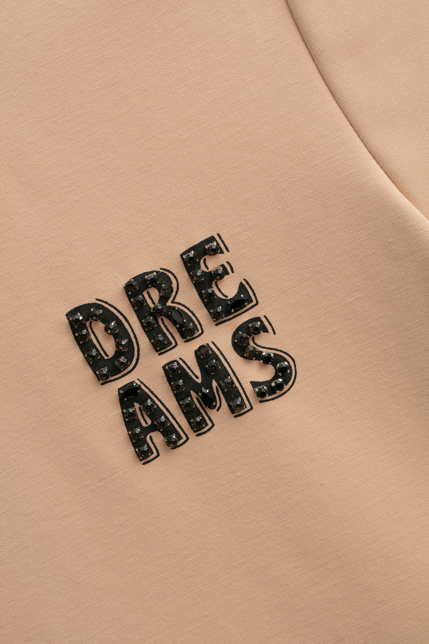 奶油布丁色縫鑽精緻T恤奶油布丁色縫鑽精緻T恤,T恤,上衣,人氣商品,秋冬穿搭,蝴蝶結