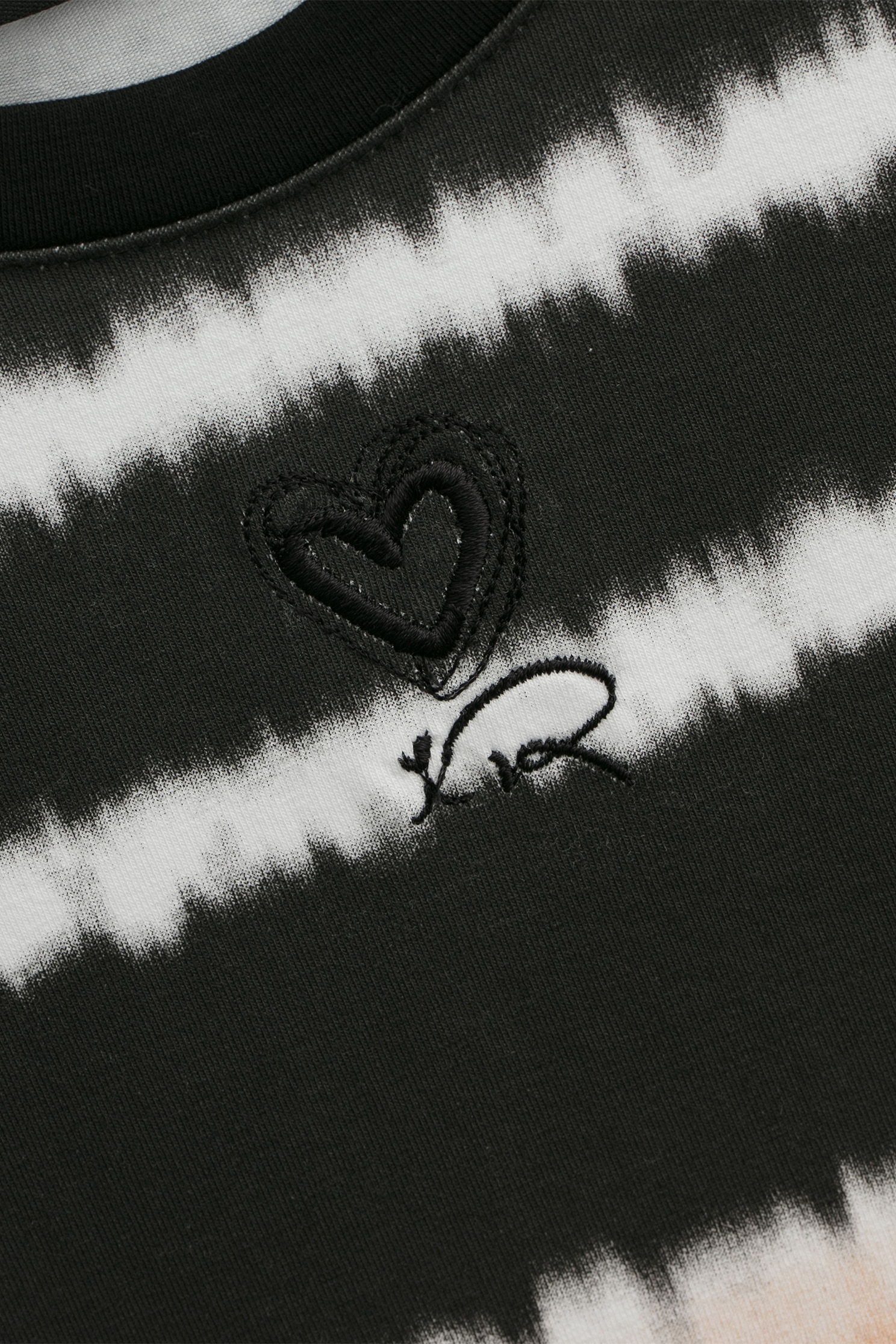 雙色綁染感印花T恤上衣雙色綁染感印花T恤上衣,T恤,上衣,秋冬穿搭,純棉