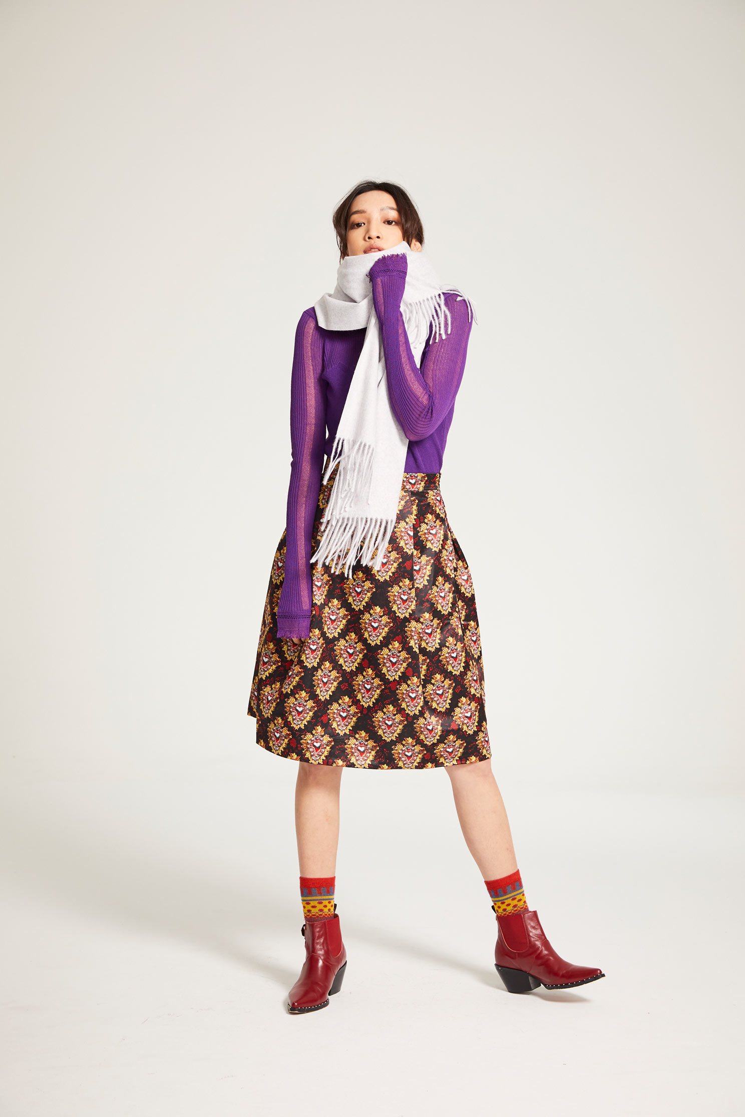 Fit long-sleeved knit wear,fantasypurple,knitting,knittedtop,knittedtop,longsleevetop
