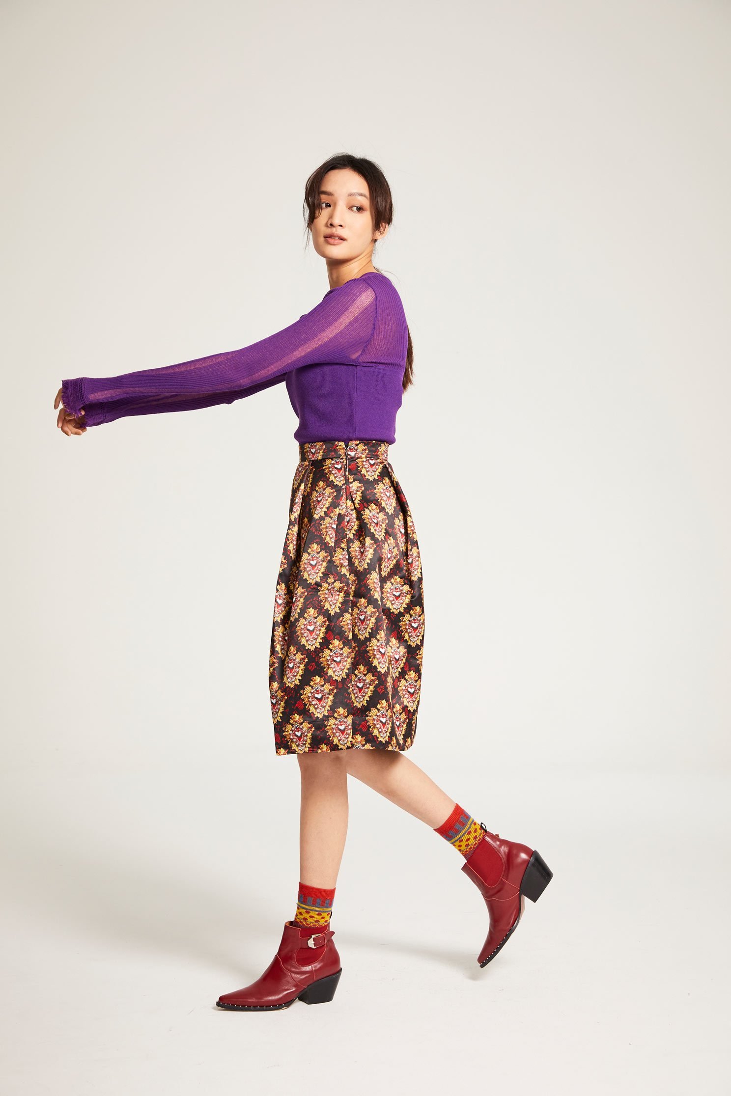 Fit long-sleeved knit wear,fantasypurple,knitting,knittedtop,knittedtop,longsleevetop