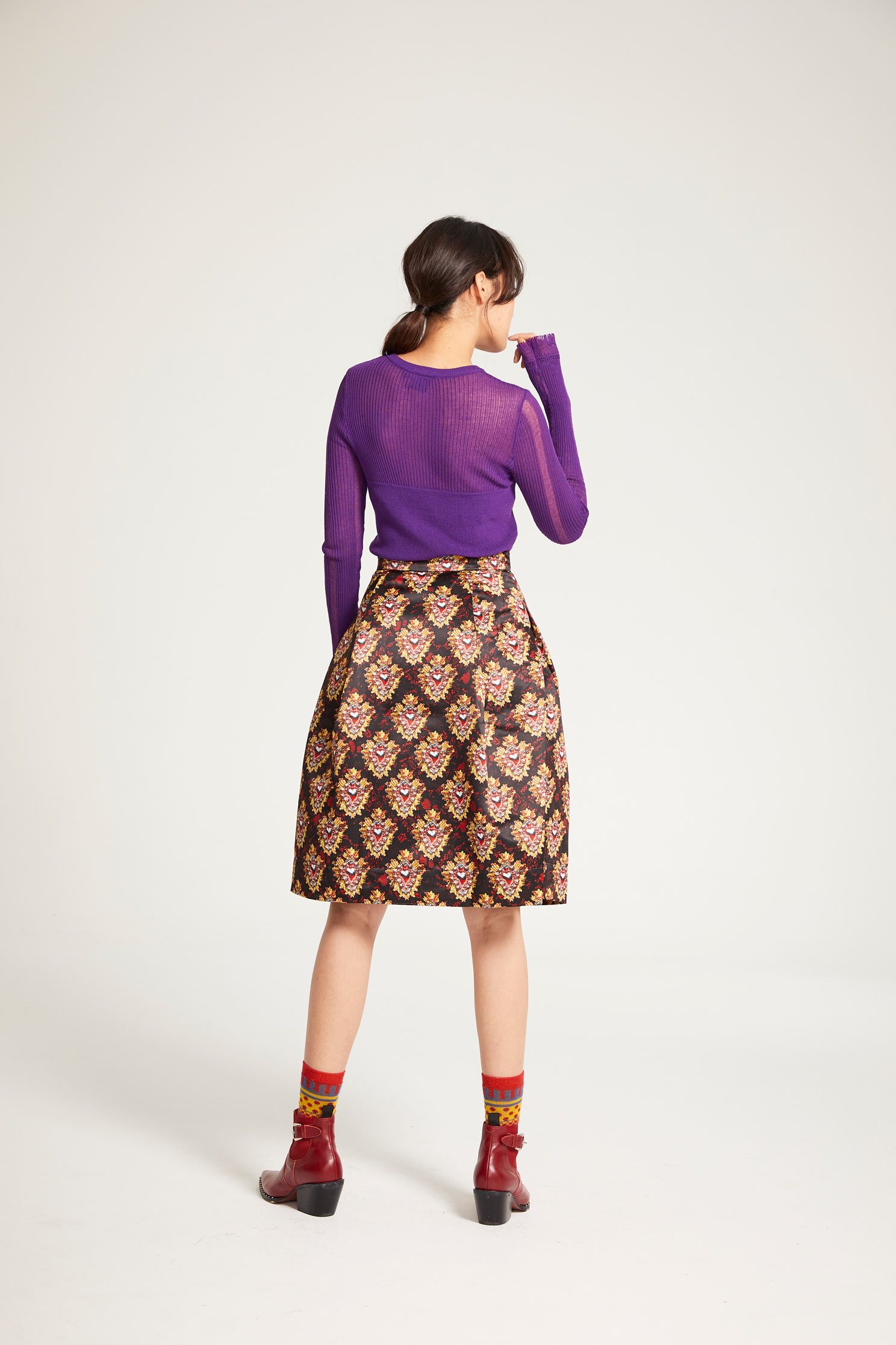Fit long-sleeved knit wear,fantasypurple,knitting,knittedtop,knittedtop,longsleevetop