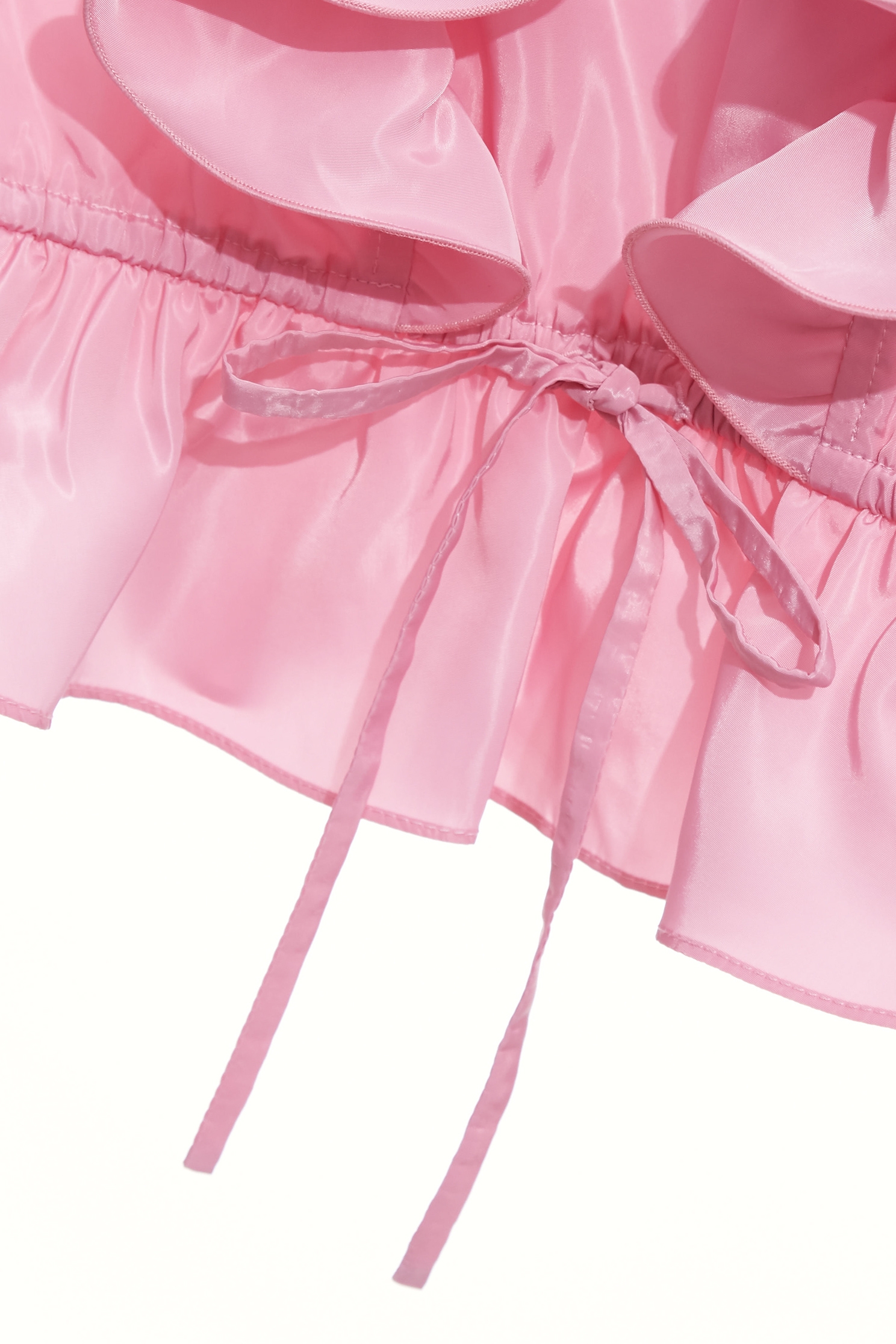 甜美粉霧色光澤感上衣甜美粉霧色光澤感上衣,一般背心,一般背心馬甲,上衣,春夏穿搭,背心,荷葉,蝴蝶結