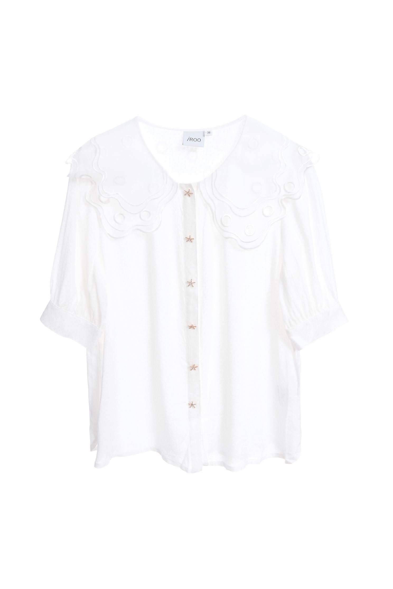Transparency designed shirts,top,whitetop,shortsleevetop,i-select,blouse,longsleevetop