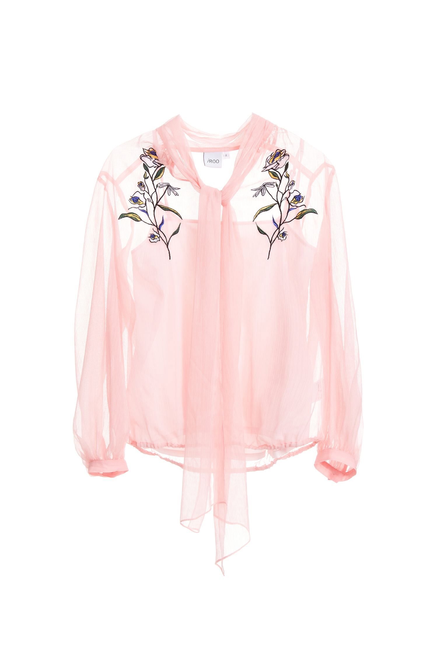 Embroidered chiffon shirts,top,embroidery,embroideredtop,i-select,embroidered,embroideredtop,blouse,longsleevetop,chiffon,chiffontop
