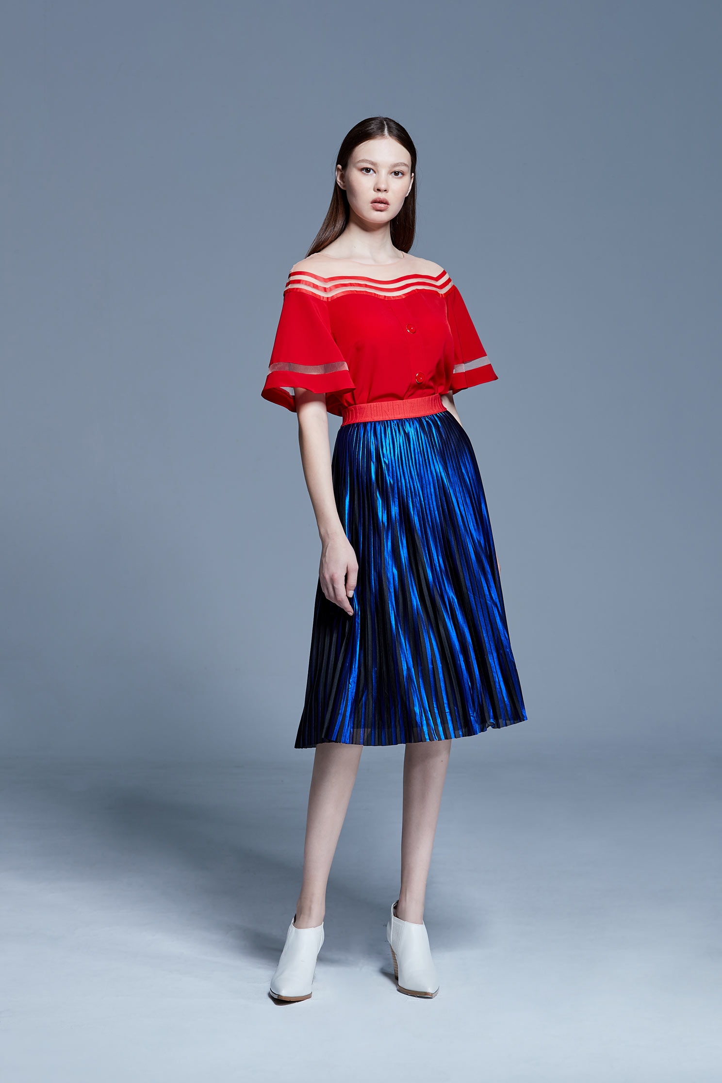 Breathable fashion top,top,roundnecktop,shortsleevetop,valentine,see-throughtop,girlfriendsspringtour
