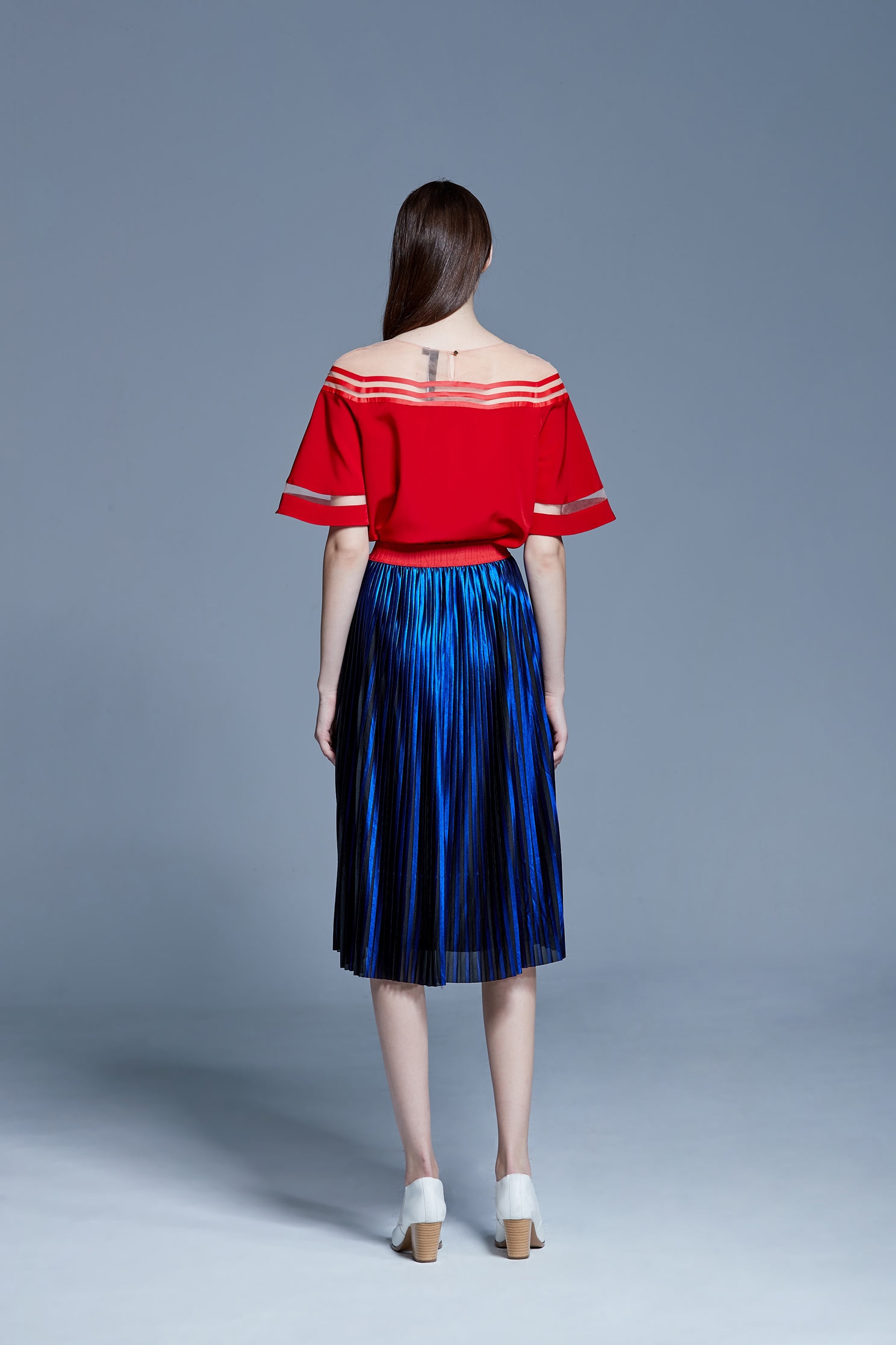 Breathable fashion top,top,roundnecktop,shortsleevetop,valentine,see-throughtop,girlfriendsspringtour