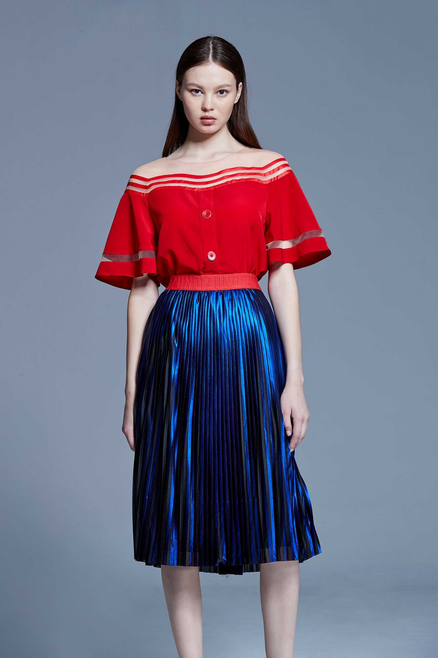 Breathable fashion top,top,roundnecktop,shortsleevetop,valentine,see-throughtop,girlfriendsspringtour