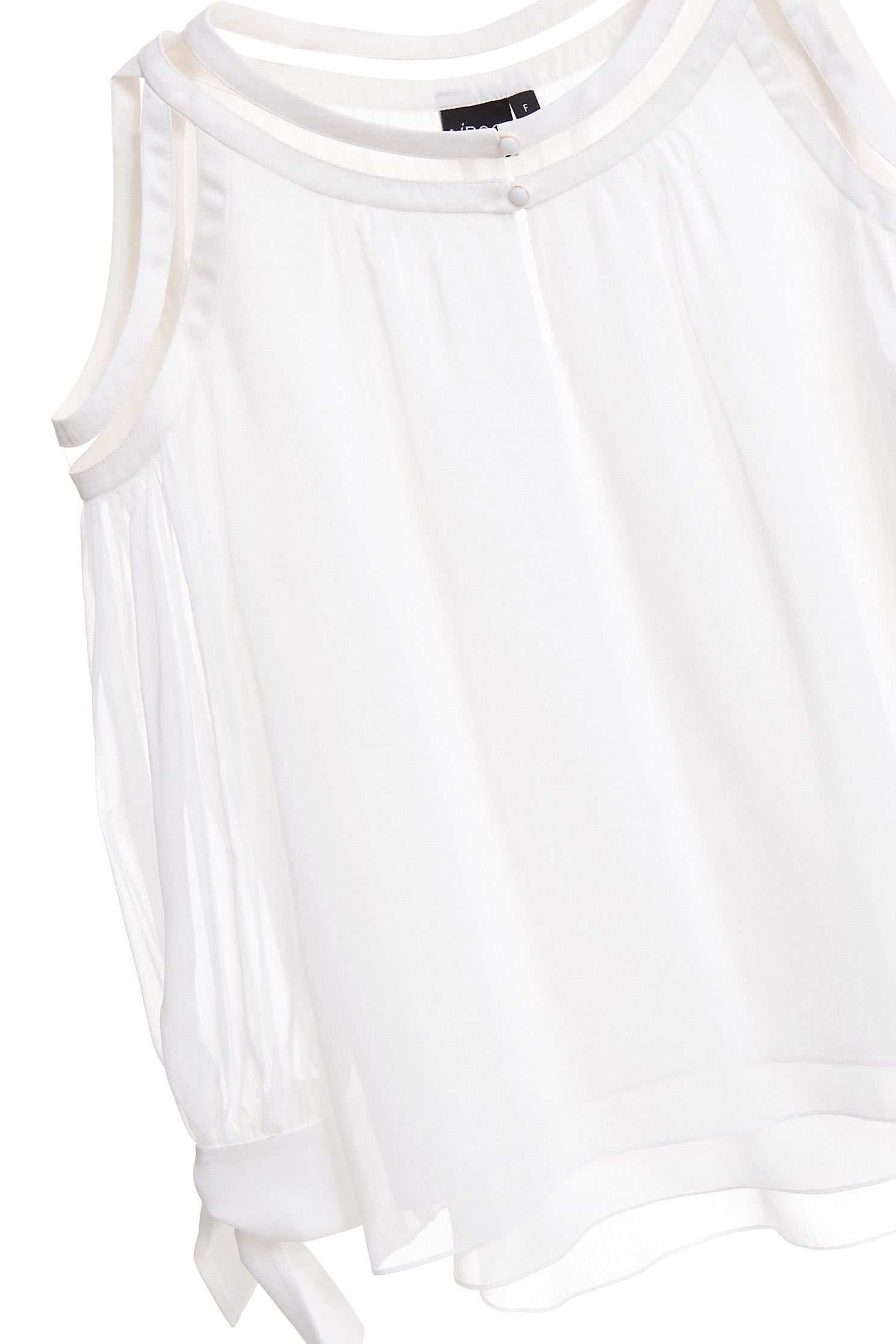 White Leader Mouth Cut Vest,top,firesigns,vest,whitetop,mesh,vest,longsleevetop,girlfriendsspringtour