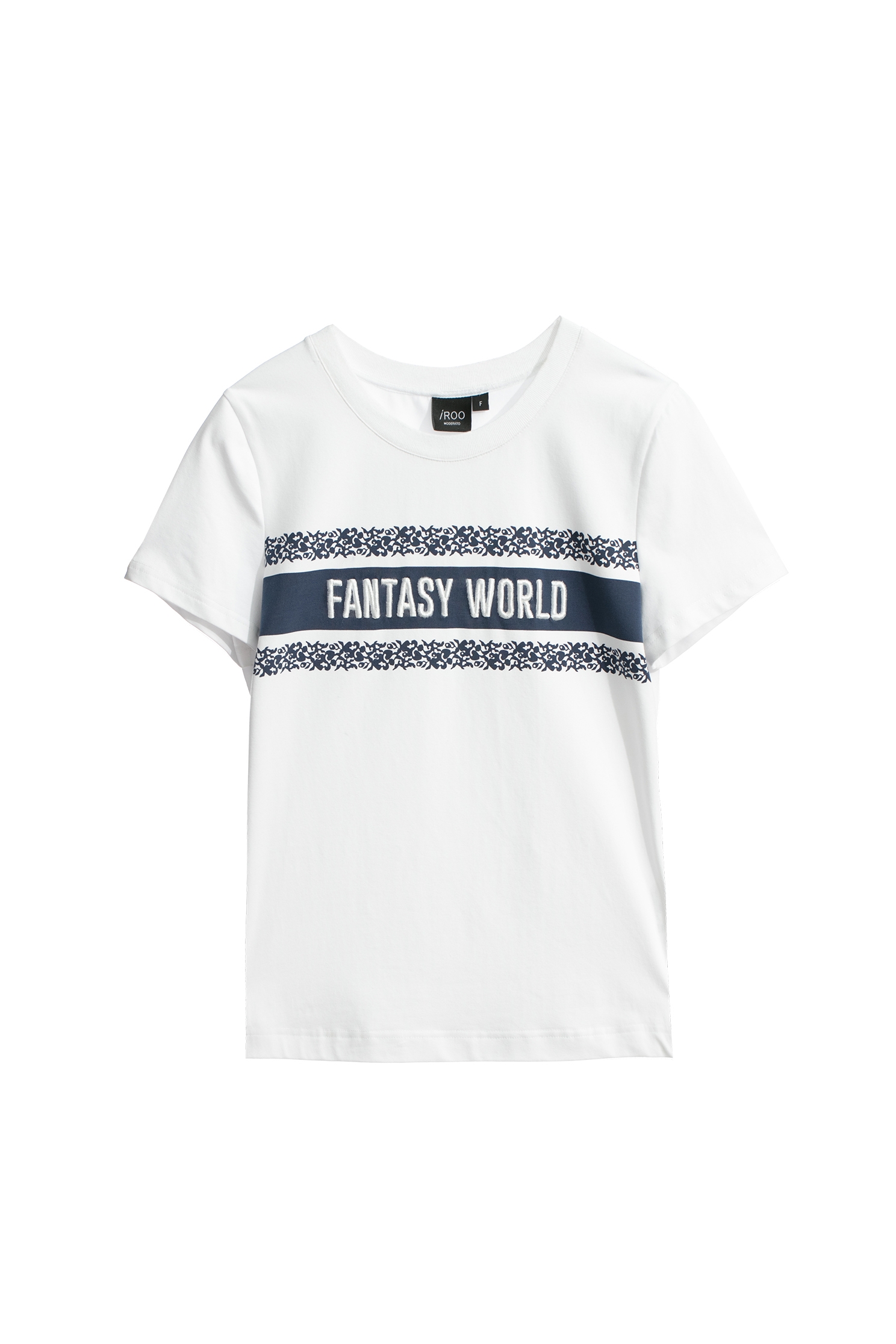 烏托邦字母刺繡T恤上衣烏托邦字母刺繡T恤上衣,上衣,刺繡,白色上衣,秋冬穿搭,純棉