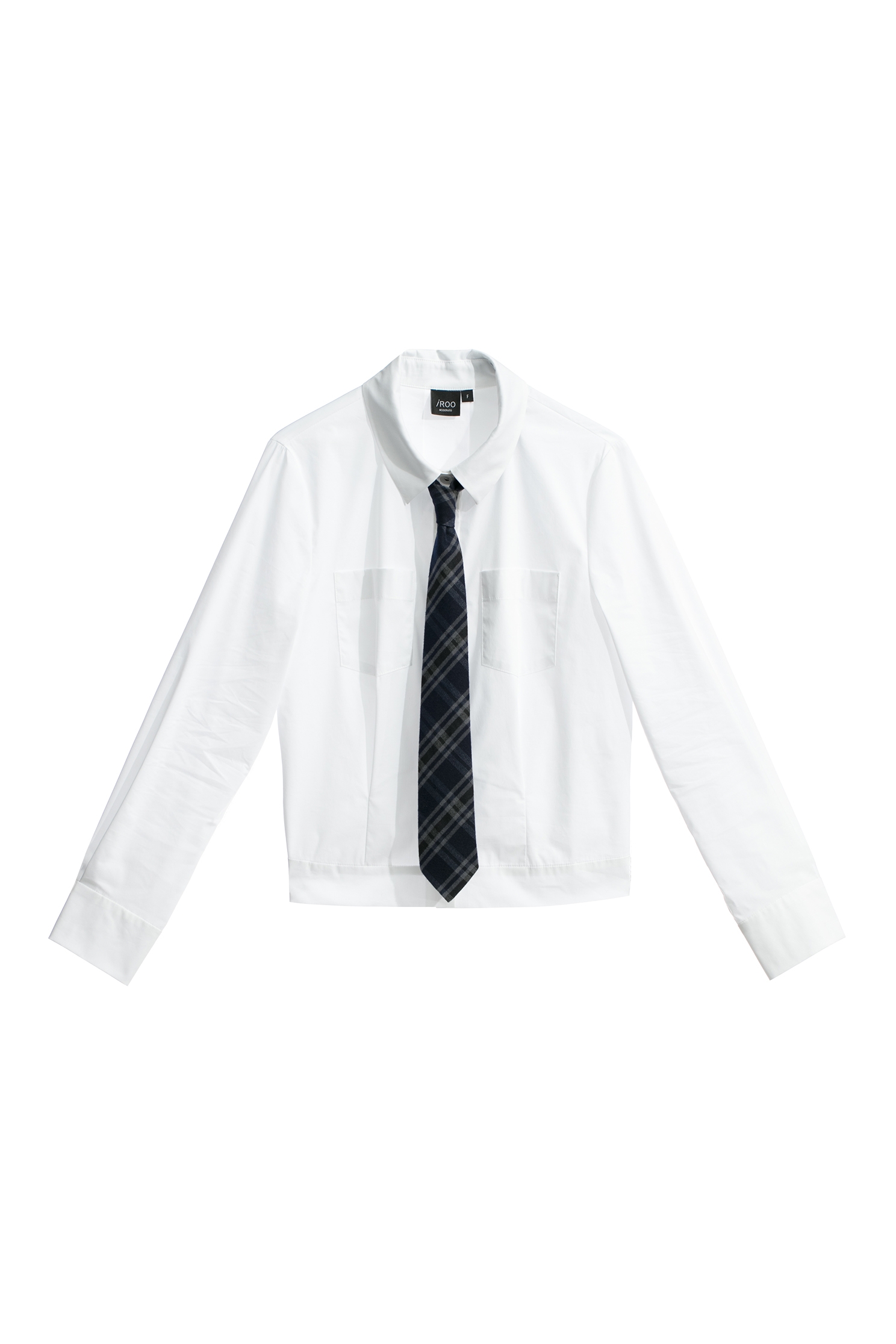 學運風有領帶襯衫上衣學運風有領帶襯衫上衣,上衣,格紋,白色上衣,秋冬穿搭,襯衫