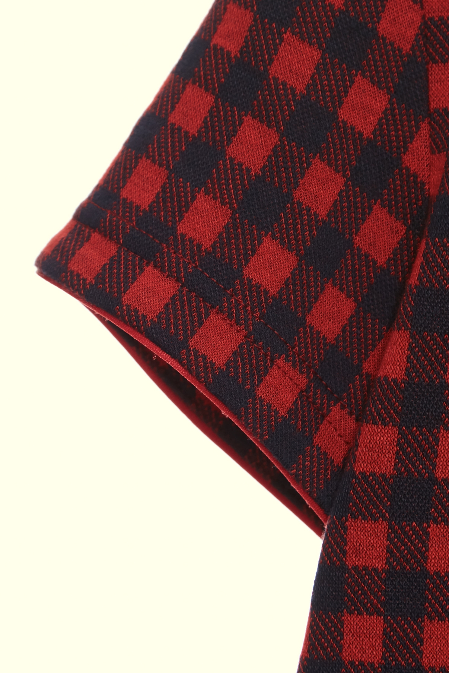 法式維希格紋偽T恤上衣法式維希格紋偽T恤上衣,上衣,格紋,秋冬穿搭